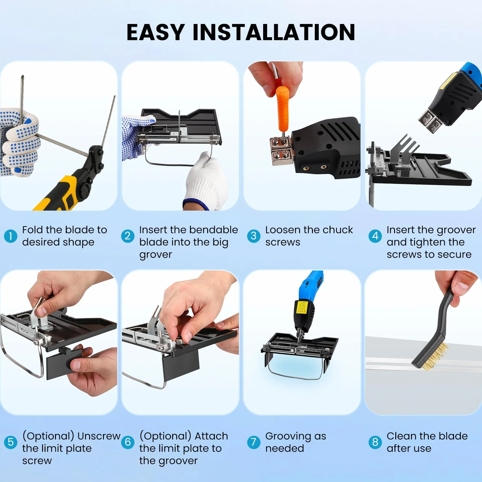200W 2 IN 1 cortador de espuma Temperatura ajustable 0-600℃ Ancho de ranurado 16cm refrigeración por aire corte de espuma de poliestireno para bricolaje