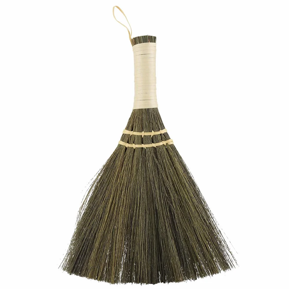 Escoba De Paja, Acouto Manual Para El Hogar Paja Trenzada Pequeña Escoba Polvo Hecho A Mano Limpieza De Suelos Escoba De Barrido Suave Hos