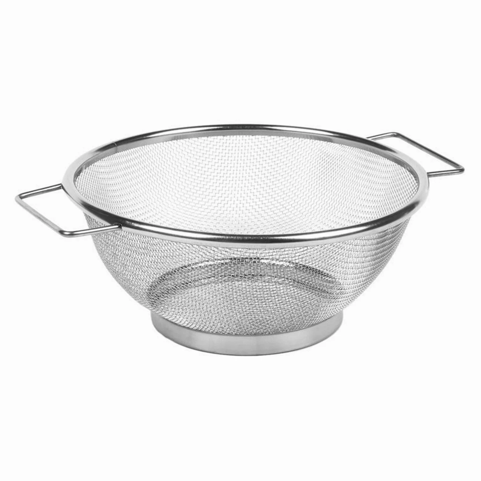 Colador Drenaje de la Cesta tazón de Malla Fina colador tazón escurridor verdura tamiz colande Sifter Cocina Cesta de Almacenamiento de Acero Inoxidable Coladores de Alimentos
