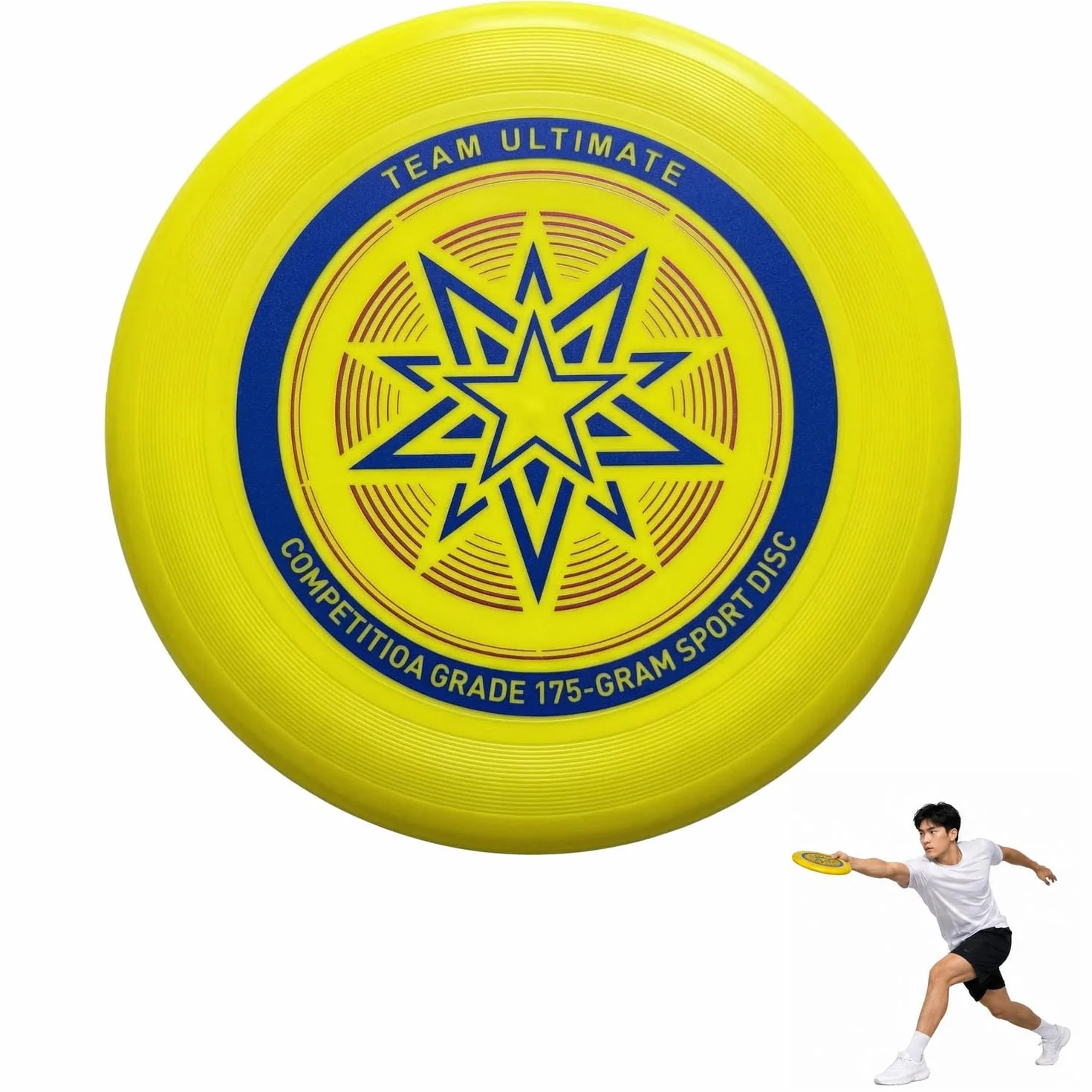 Funsport Frisbee 175g Ultimate Disco de Lanzamiento Profesional de Competición