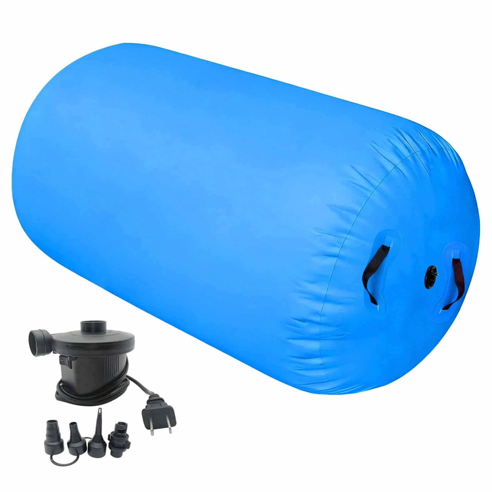 Rodillo inflable de gimnasia con bomba para entrenamiento de equilibrio y yoga