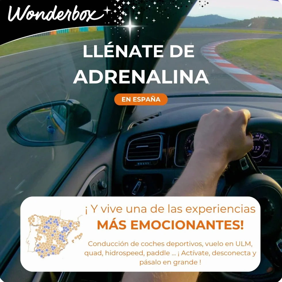 Wonderbox - Caja Regalo - CONDUCCIÓN Extrema - 3.750 experiencias de conducción para Dos Personas