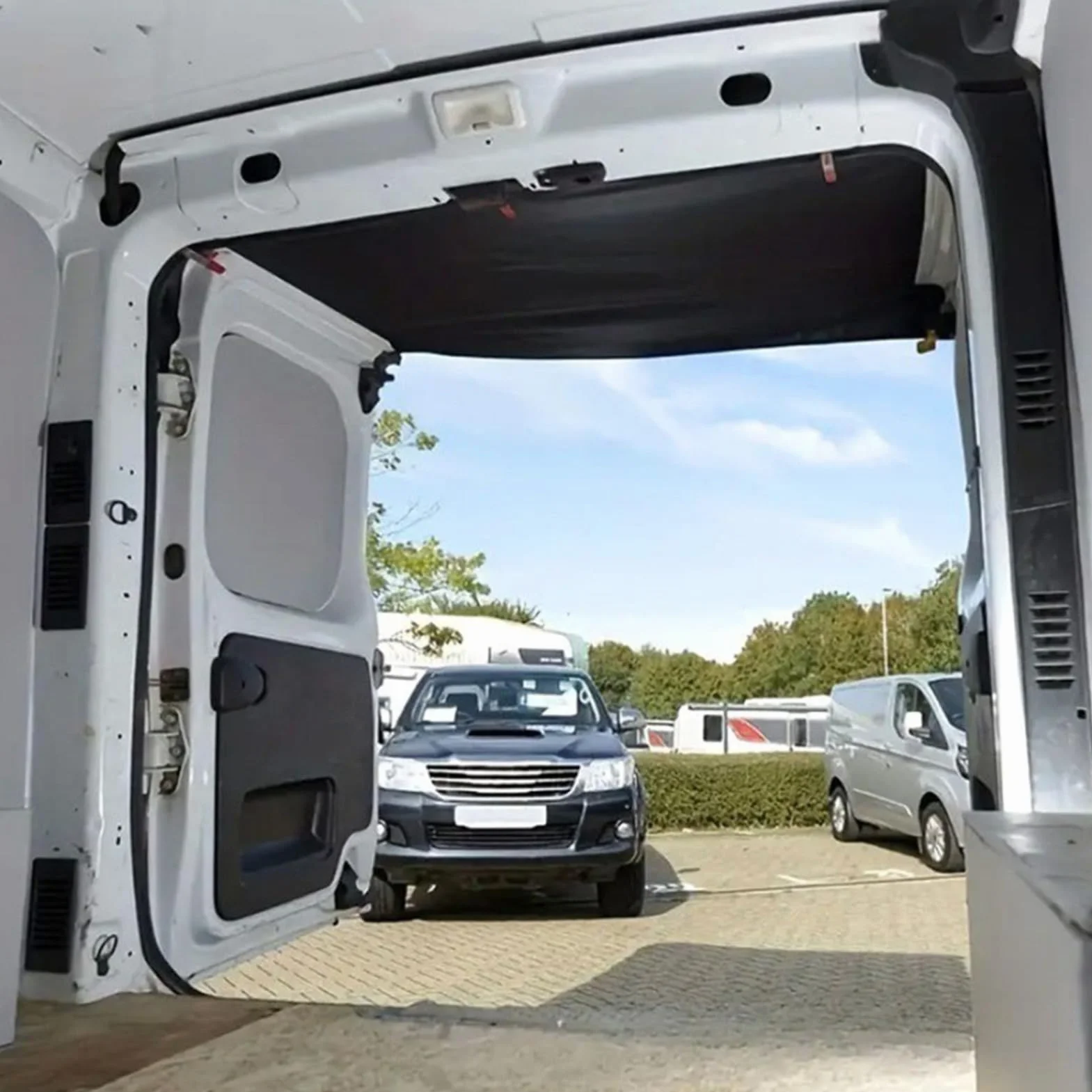 Toldo Impermeable para Puerta Trasera de Furgoneta para Acampada Picnic Exteriores