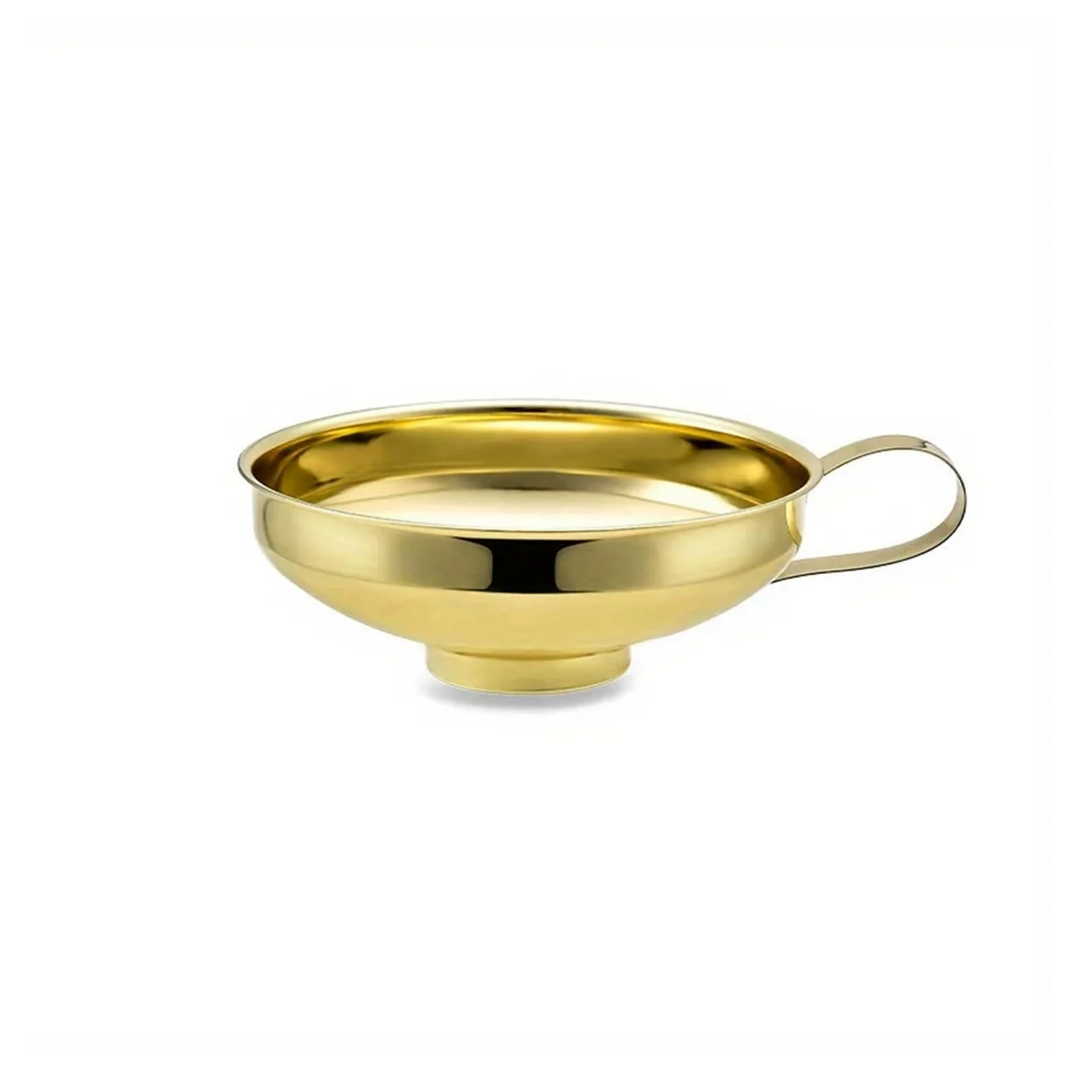 Funnels (hogar y Cocina) 1pc de Acero Inoxidable de Acero Inoxidable Salsa de Ensalada de Embudo Ancho Grueso de moutas