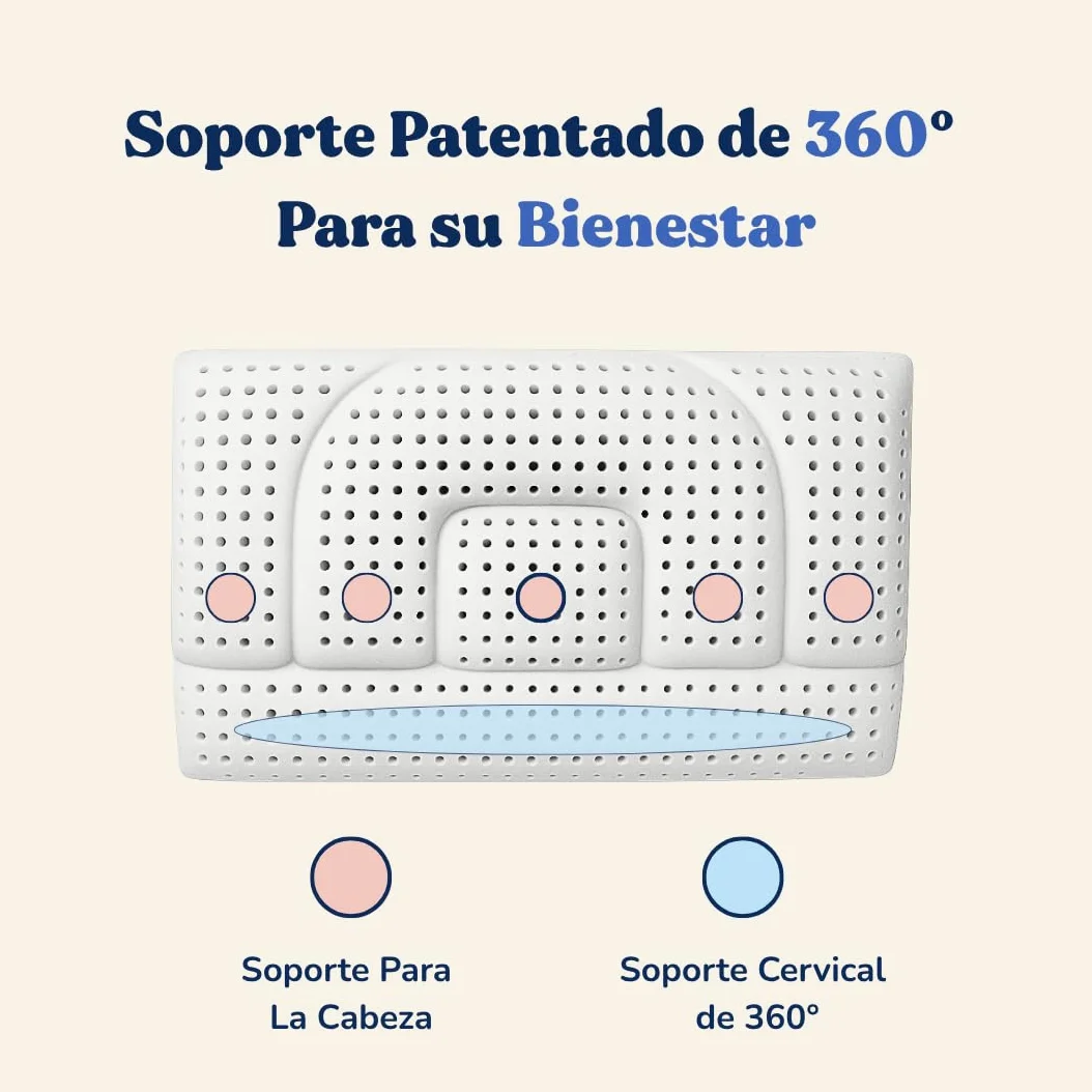 Almohada cervical de espuma viscoelástica – Almohada ortopédica patentada con dos alturas – Alivio del dolor de cuello – Transpirable, antiacaros, hipoalergénica, antirronquidos (Baja - 12 Cm) | Cojín ergonómico transpirable (70 x 40 cm) | Disponible en a