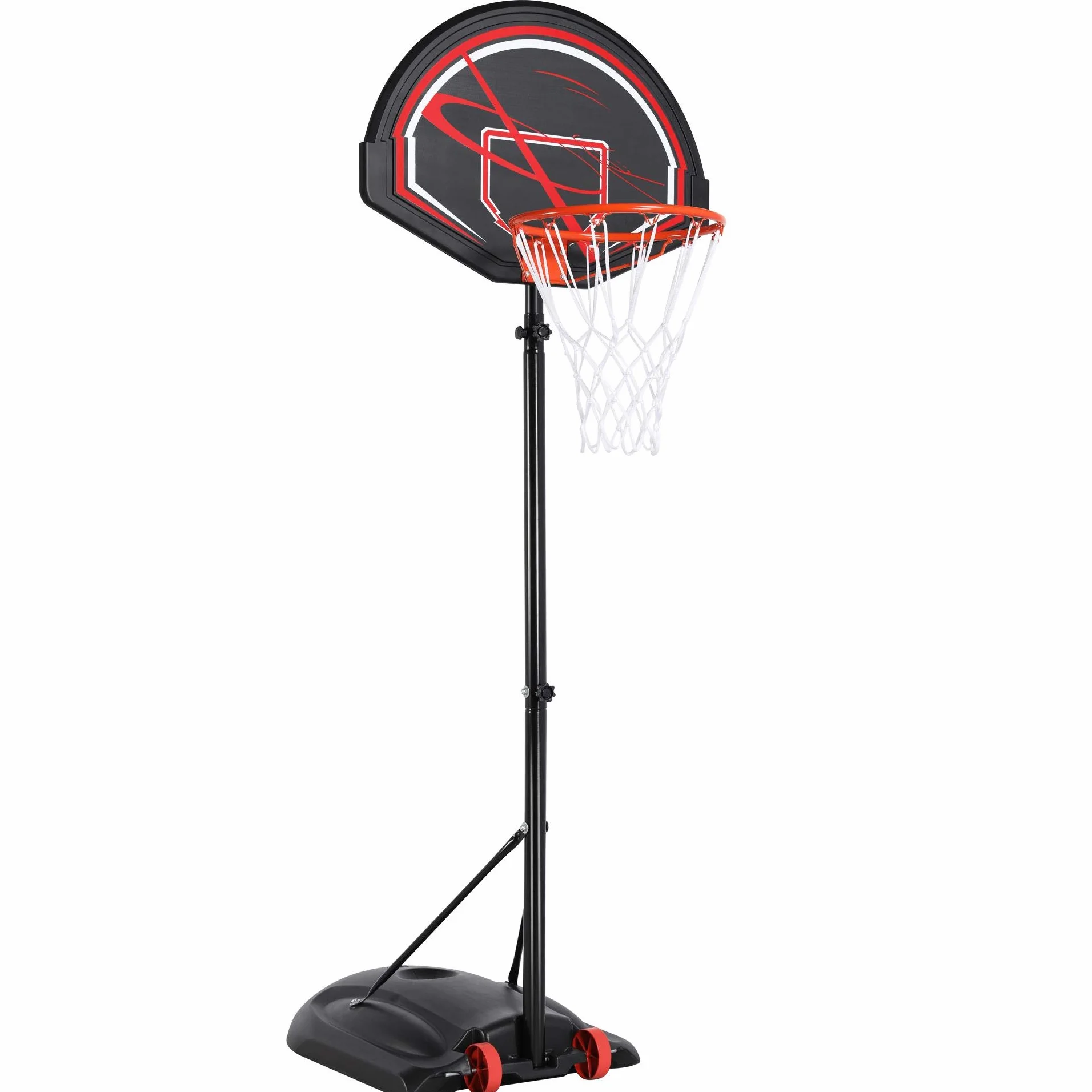 Yaheetech Canasta de Baloncesto Exterior Ajustable 170-230cm Móvil con Ruedas para Adulto Niños