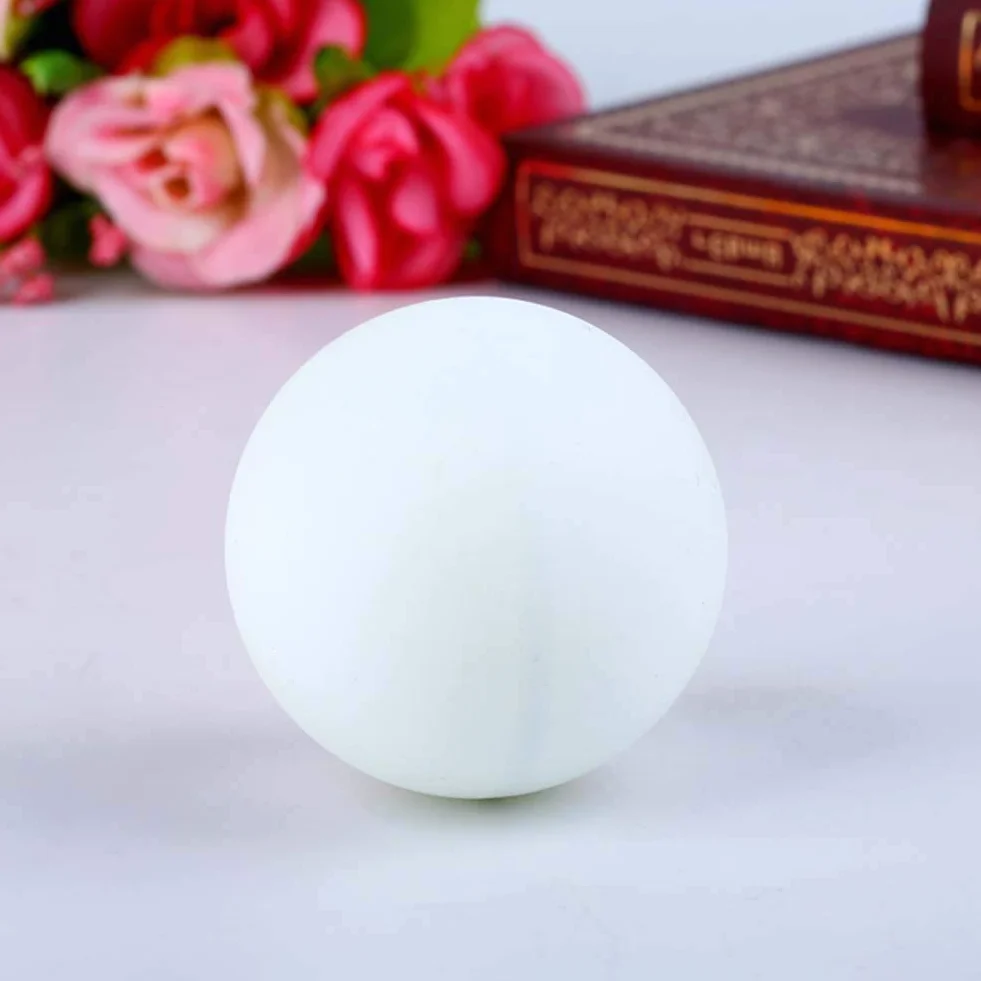 Pelotas de tenis de mesa plástico 40 mm naranja blanco 6 unidades reutilizables
