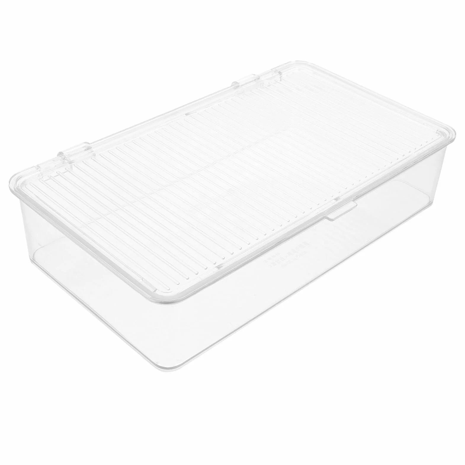 HOMSFOU Bandeja de cubiertos con tapa, organizador de cajones de cocina de plástico transparente, cesta de cubiertos, soporte de utensilios, contenedor de almacenamiento para palillos, cucharas,