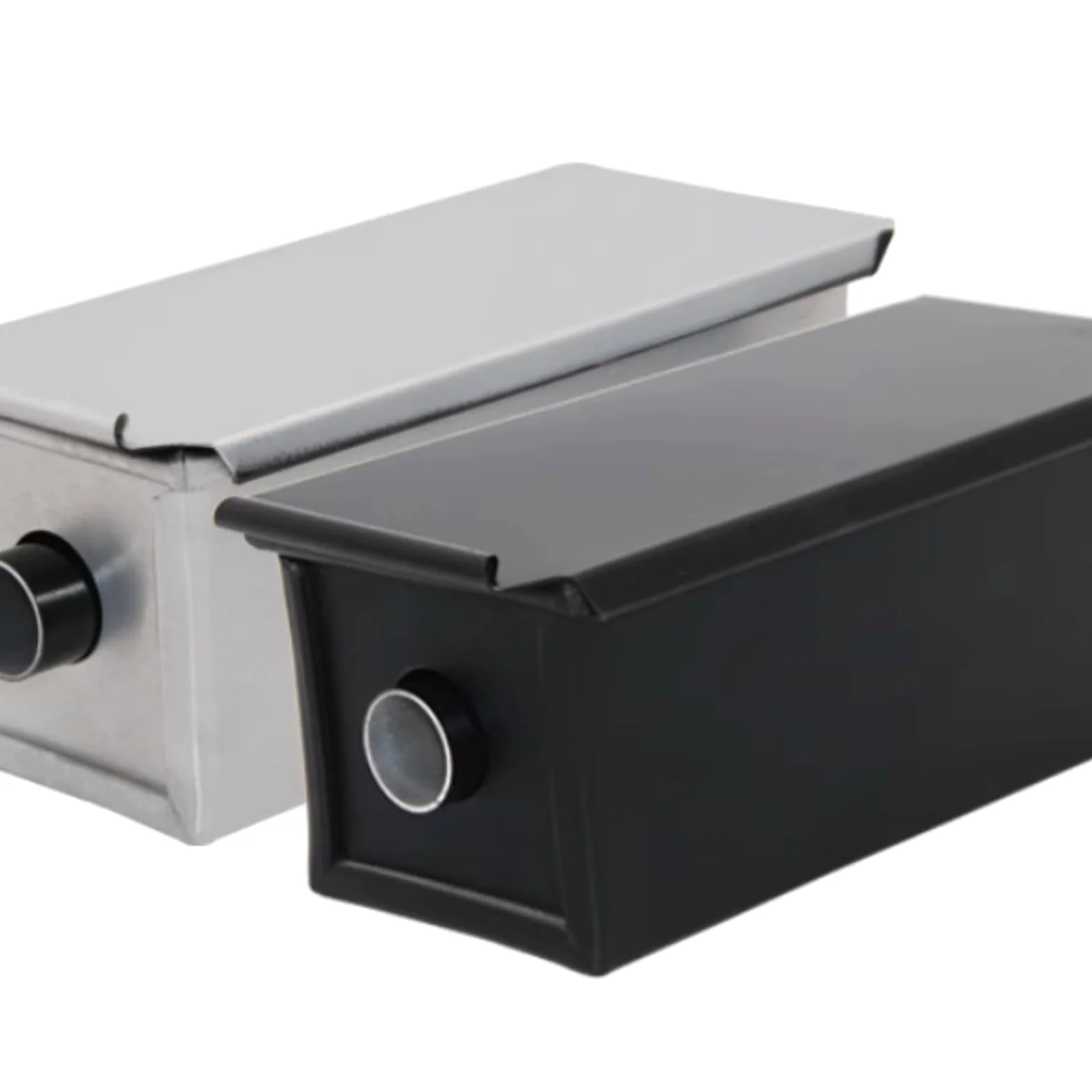 Caja De Pan Panera para Pan Sartén Rectangular para Tostar, Utensilios De Cocina para Hornear, Sartén para Tostar Pan con Tubo Central Y Tapa para Cocina Caja Contenedor De Pan(Black)