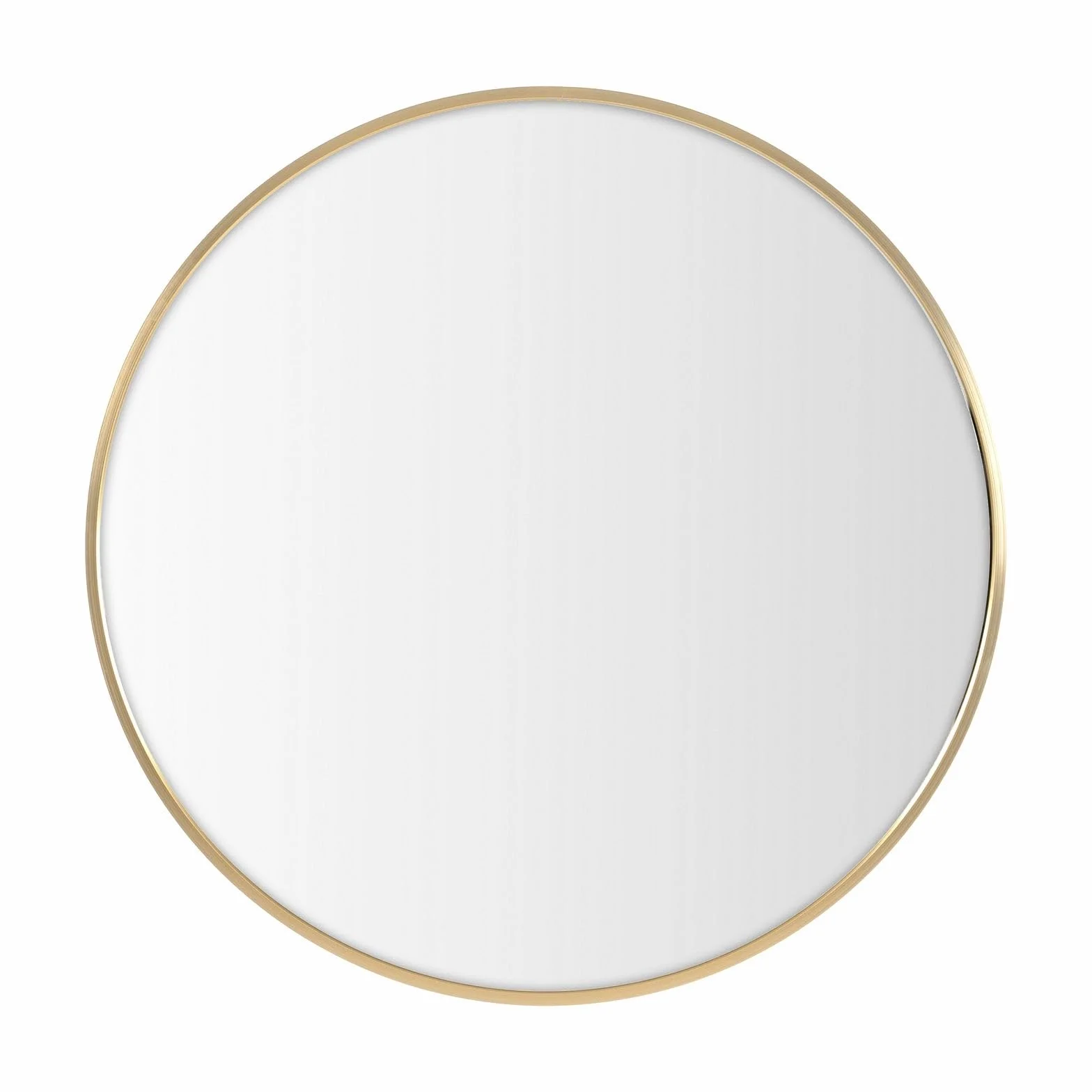 Espejo de Pared Redondo 60 cm Marco Aluminio Dorado LOLAhome Colgador Moderno