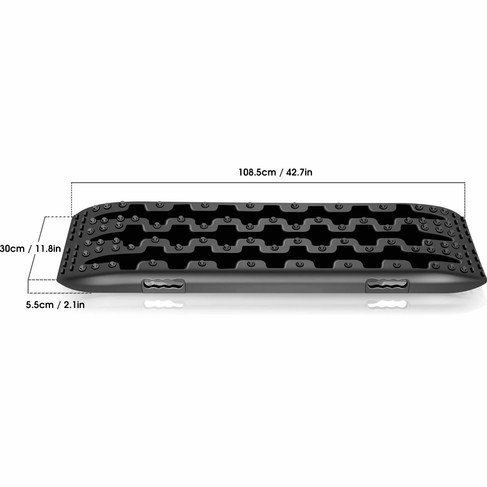 Pistas de Tracción de Recuperación, Alfombrilla de Agarre para Vehículos Todoterreno (2 Unidades) Almohadilla Placa Antideslizante para Neumáticos GM, para Hielo Barro Nieve 107X30 X5cm