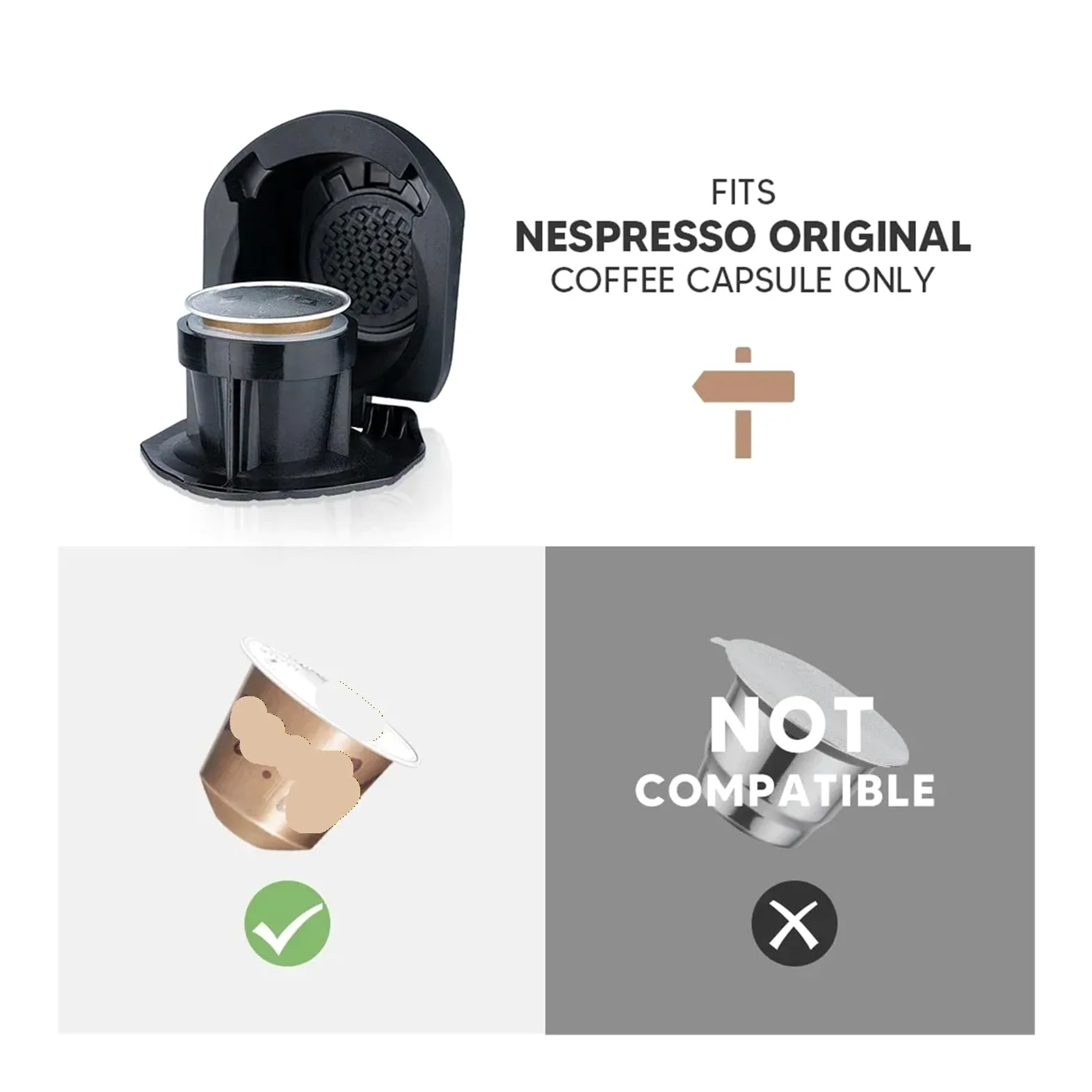 Adaptador de cápsula de café, Compatible con Dolce,