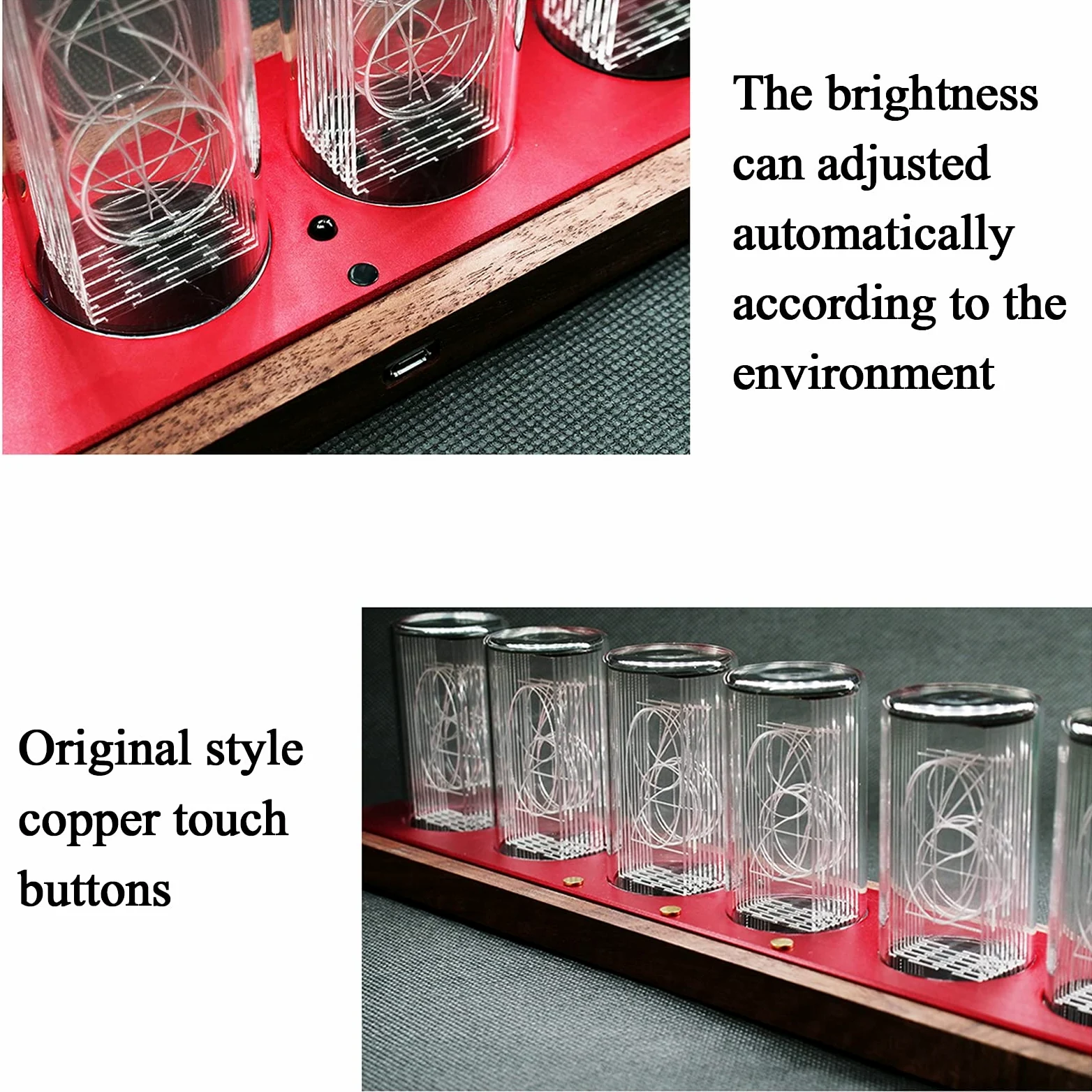 Regalos Personalizados, Reloj de Escritorio Digital LED, Reloj Despertador electrónico Luminoso, 9 Modos de Color/Ajuste automático de Brillo/Control Remoto por infrarroj