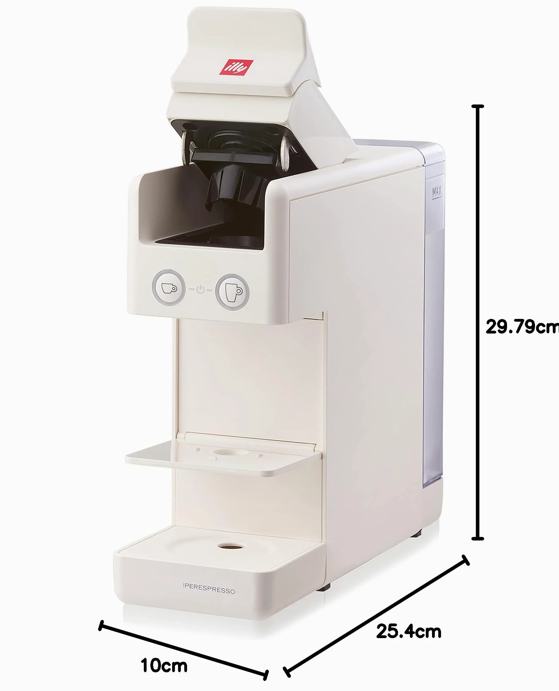illy Caffè - Cafetera de cápsulas Iperespresso Y3.3, color blanco