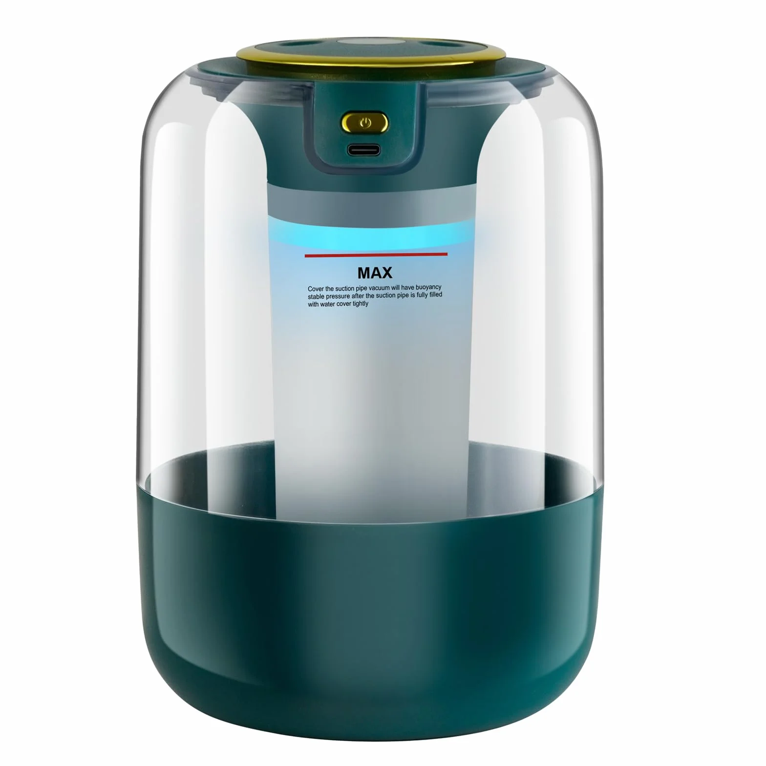 Humidificadores de 2.2 L para dormitorio, humidificadores de niebla fría con temporizador, perilla digital, humidificador pequeño silencioso de 26 dB para bebé, guardería y plantas con luz nocturna