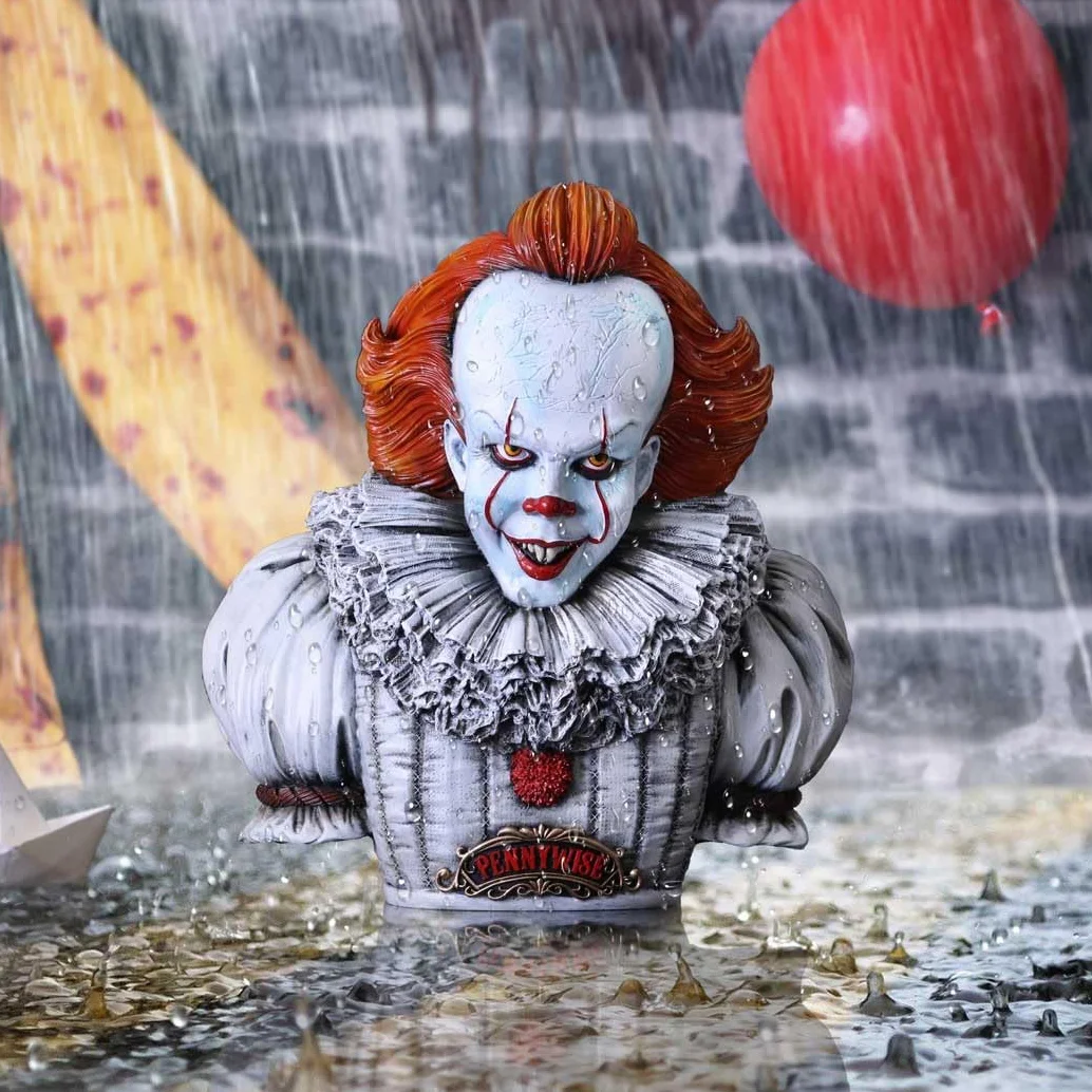Nemesis Now Pennywise-Busto Oficial de IT Capítulo 2, Blanco, 30 cm