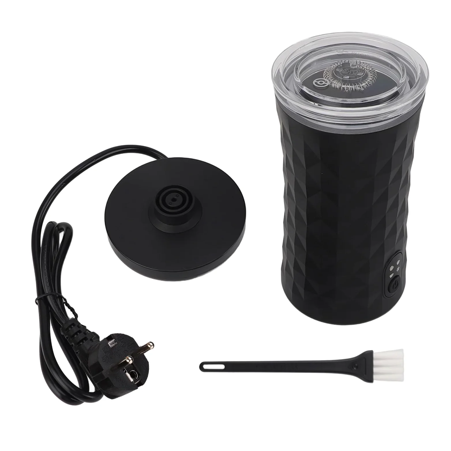 aqxreight Leche Eléctrica Frother 400W Formador de Espuma de Leche Automática 4-en-1 para Espuma de Espuma Numerosa y Espumosa Densa con Operación Tranquila (EU enchufe 220V)