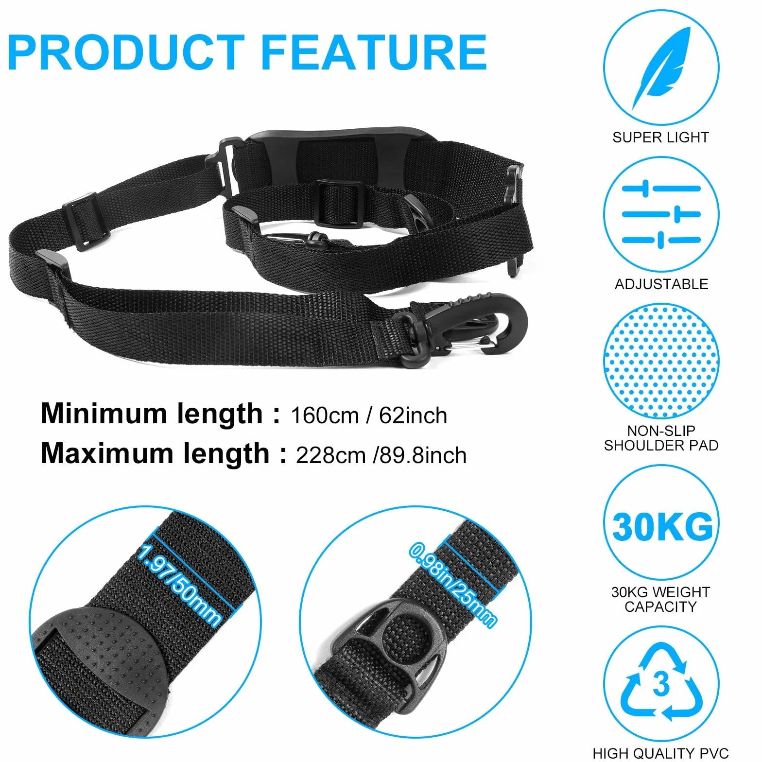 Ainiv Correa Hombro Patinete Electrico Ajustable Transporte Mano Niños Bicicleta Plegable Xiaomi M365 Accesorios