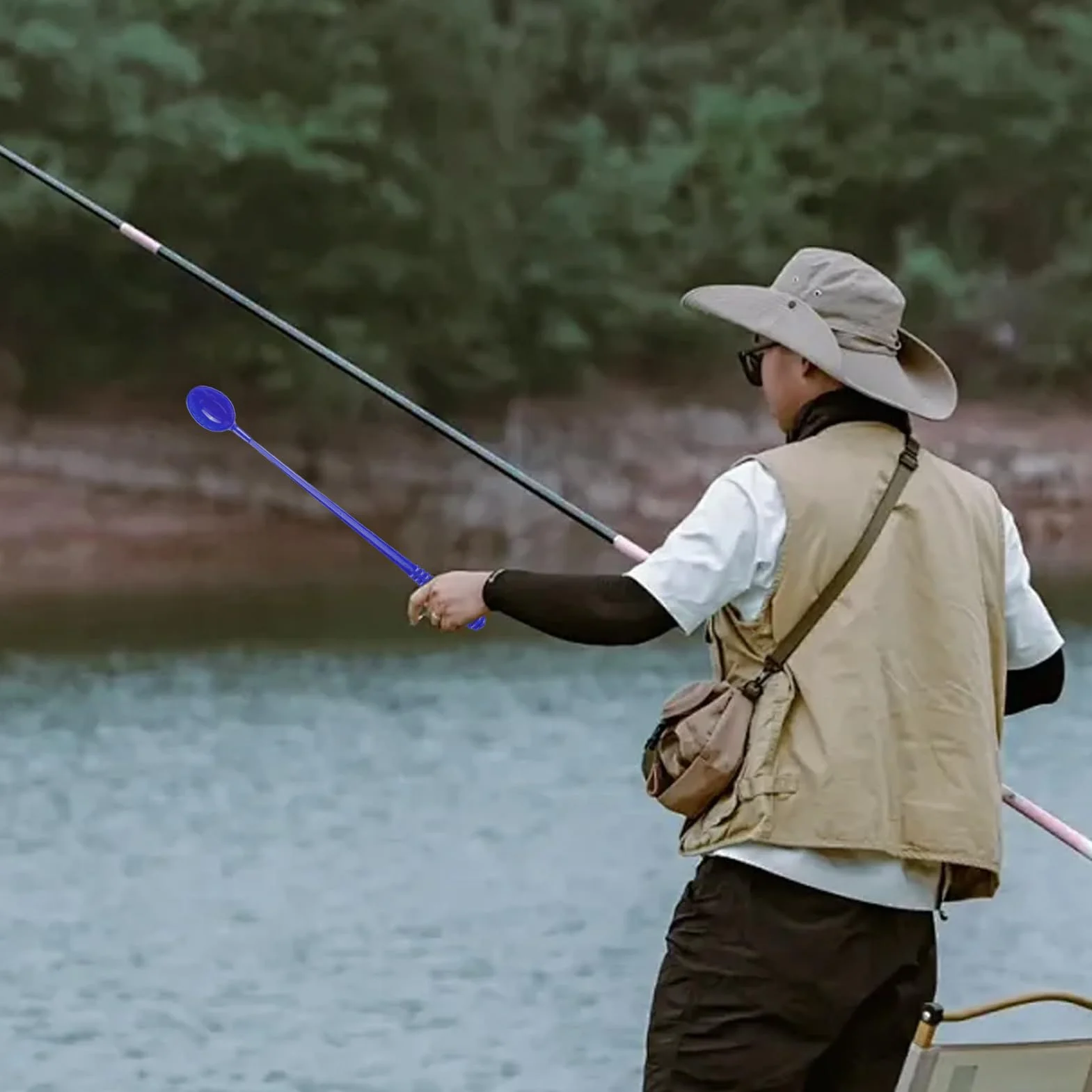 Cucharas para señuelos de pesca, lanzador de cebo, alimentador para accesorios de aparejos