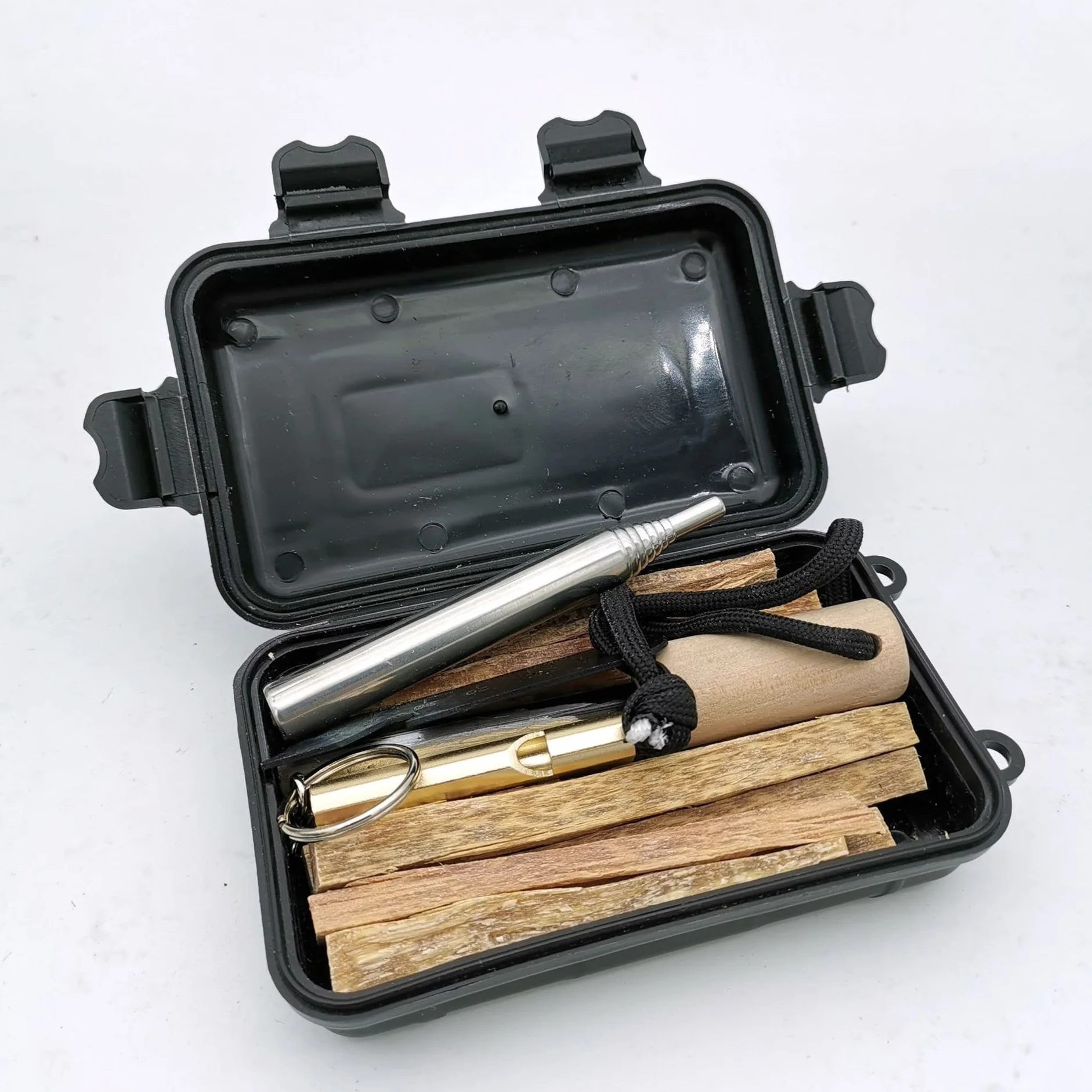 Kit de Inicio de Fuego, Kit de Supervivencia al Aire Libre, sistemas de inicio de fuego y yesca de emergencia para camping y senderismo