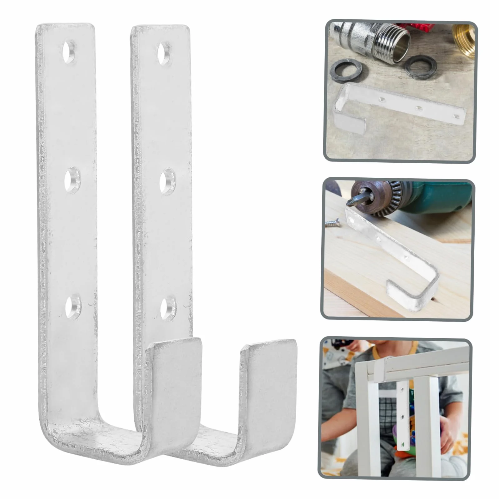 Cabilock 2 Piezas gancho de escalera de cama literas cama para niños soporte de escalera para cama de niños gancho para litera en forma de l almacenamiento escalera recta cama pesada