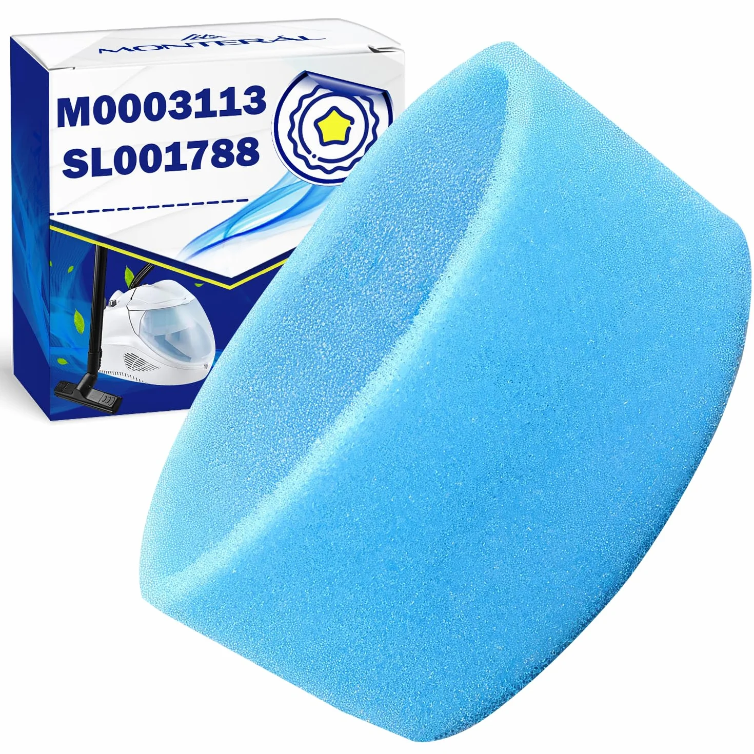 Filtro de Esponja para Vaporeta Limpieza Hogar con Código Original M0003113 SL001788 para Polti Vaporetto Lecoaspira Limpiador Vapor - MONTERAL
