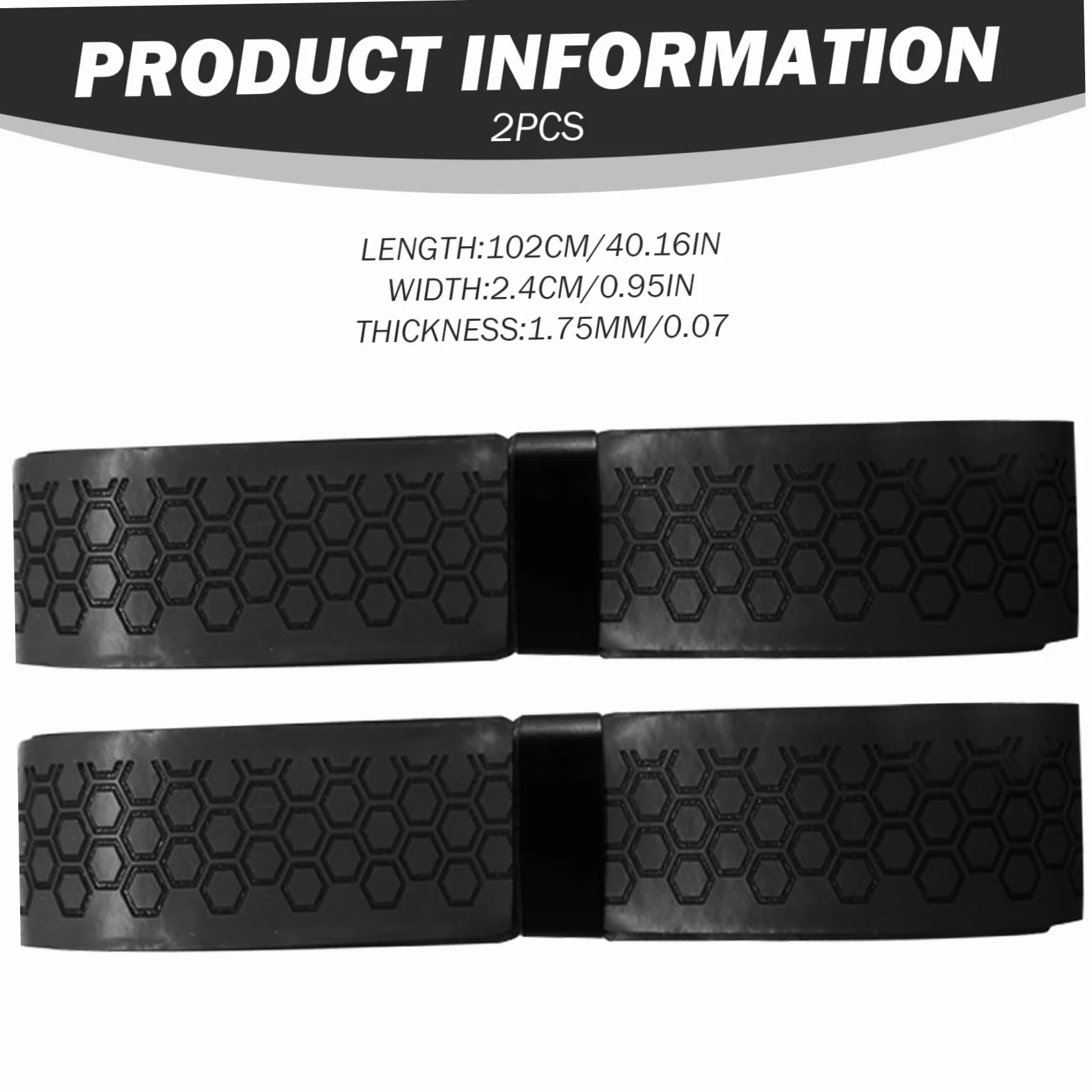 Cinta de Agarre para Bate de béisbol 40" Largo, 1,75 mm, Adhesiva, Repuesto para Mangos Antiguos