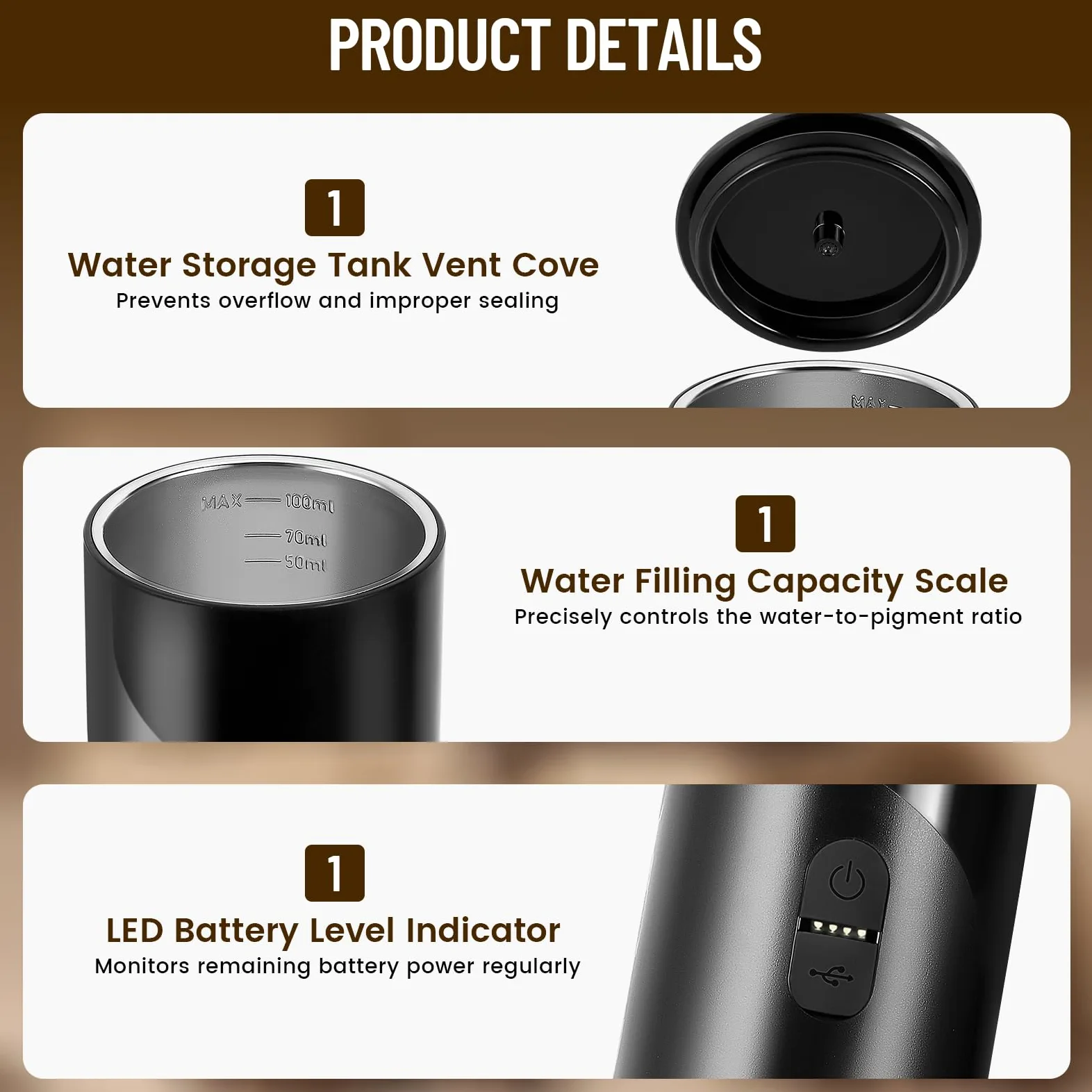 Máquina de Café 3 en 1 Portátil Compatible con 3.5 x 2.8cm Cápsulas y café molido, Cafetera Espresso Eléctrica para Camping Viaje Oficina, Calentamiento Rápido Cafetera con depósito de agua de 100ml