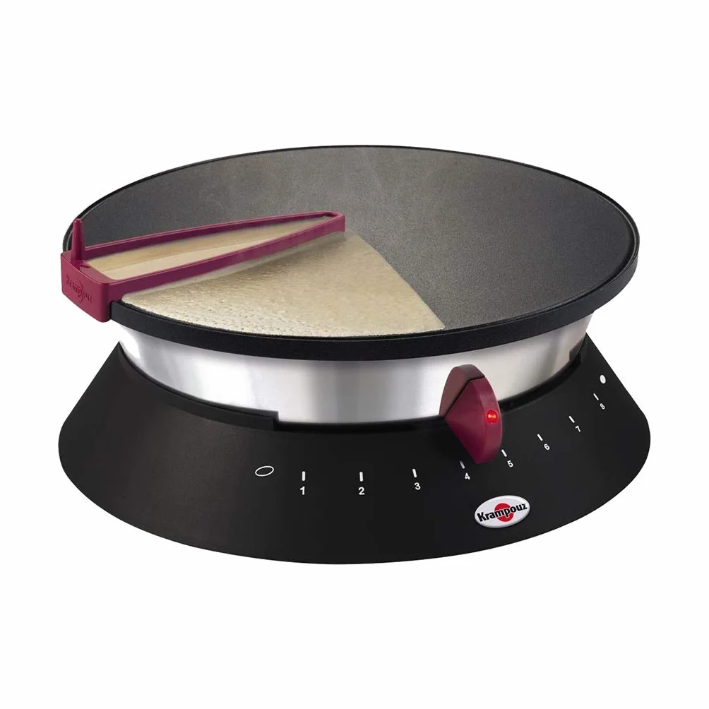 Krampouz CEBPF2BO - Crepera, 1250 W, diámetro de 33 cm, color negro