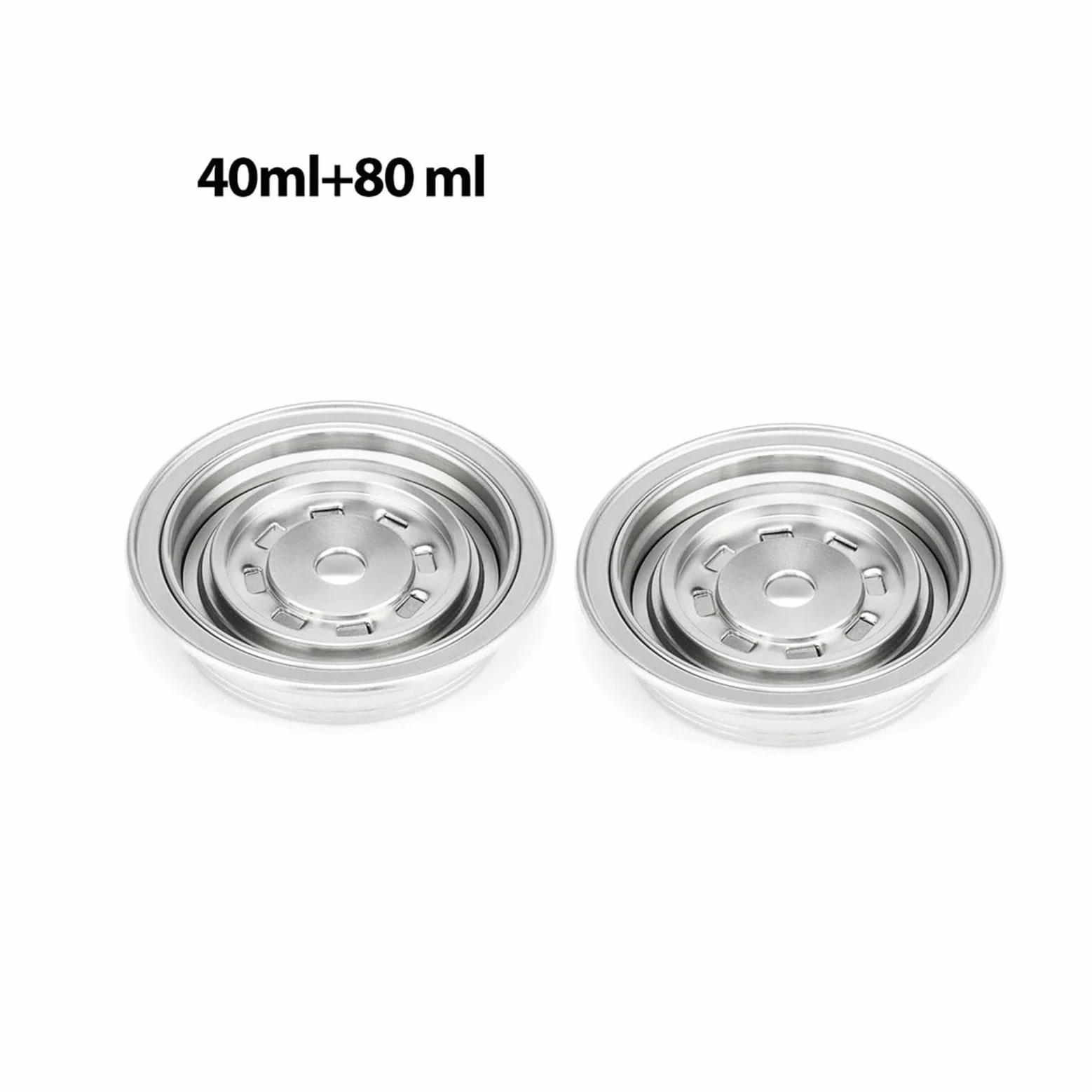 Convertidor De Adaptador De Acero Inoxidable De Cápsula De Café Reutilizable | Compatible Con ICafilas ,Compatible Con Nespresso Vertuo Vertuo Next Pop Machine Capsule Insert Inserto De Cápsula(40ml-80ml)