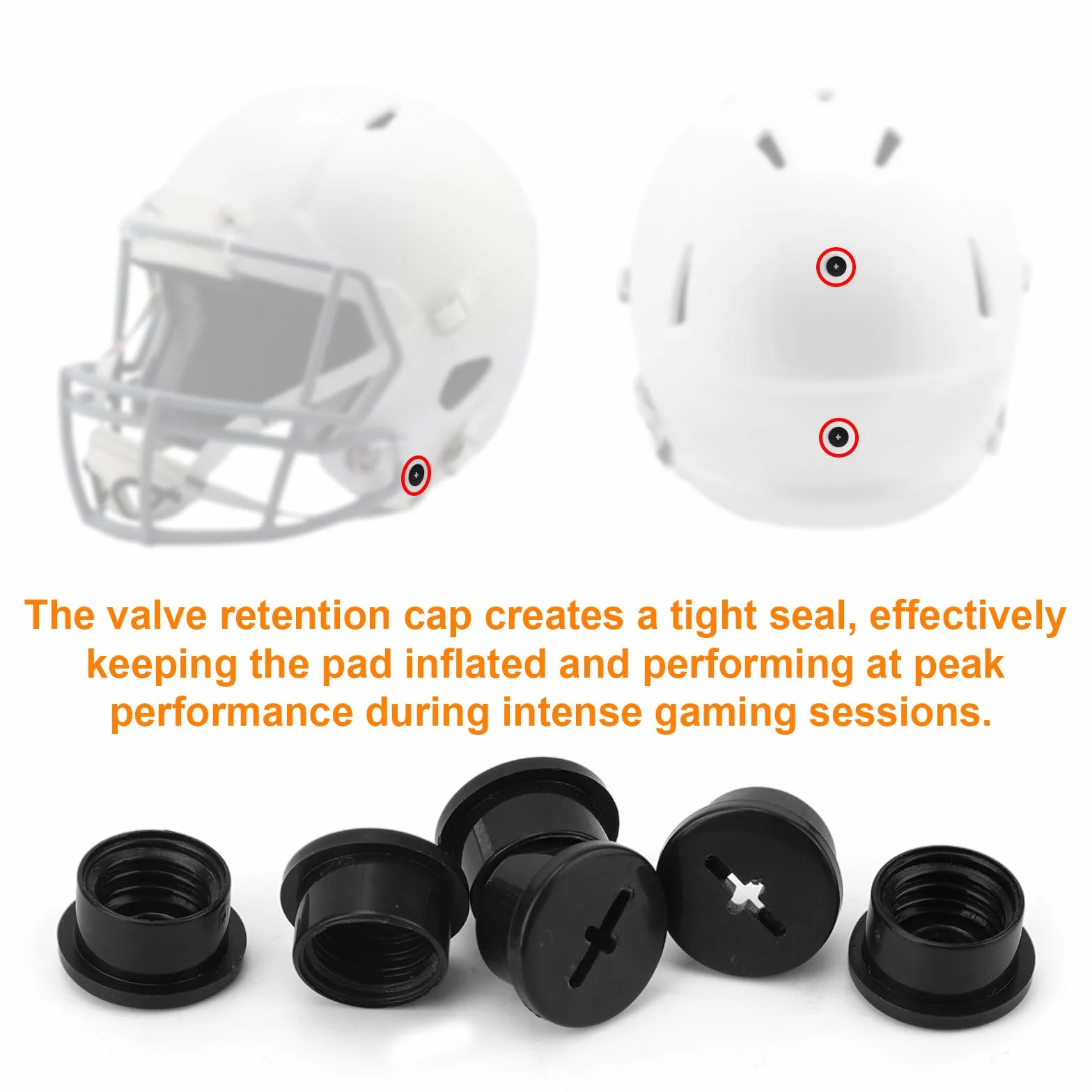 Tornillos Válvula Casco Futbol Americano para Riddell Speedflex Speed Icon, Tapas Válvula Casco Rugby Resistencia Impactos Destornillador Negro