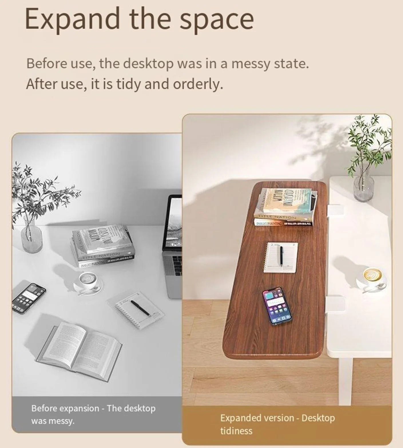 Ergonómica Bandeja Extensora De Escritorio Soporte, Extensión Teclado Ergonómica, No Es Necesario Perforar, Fácil Instalación, Plegable Para Hogar Tablero De Extensión De Escritorio B,90x25cm