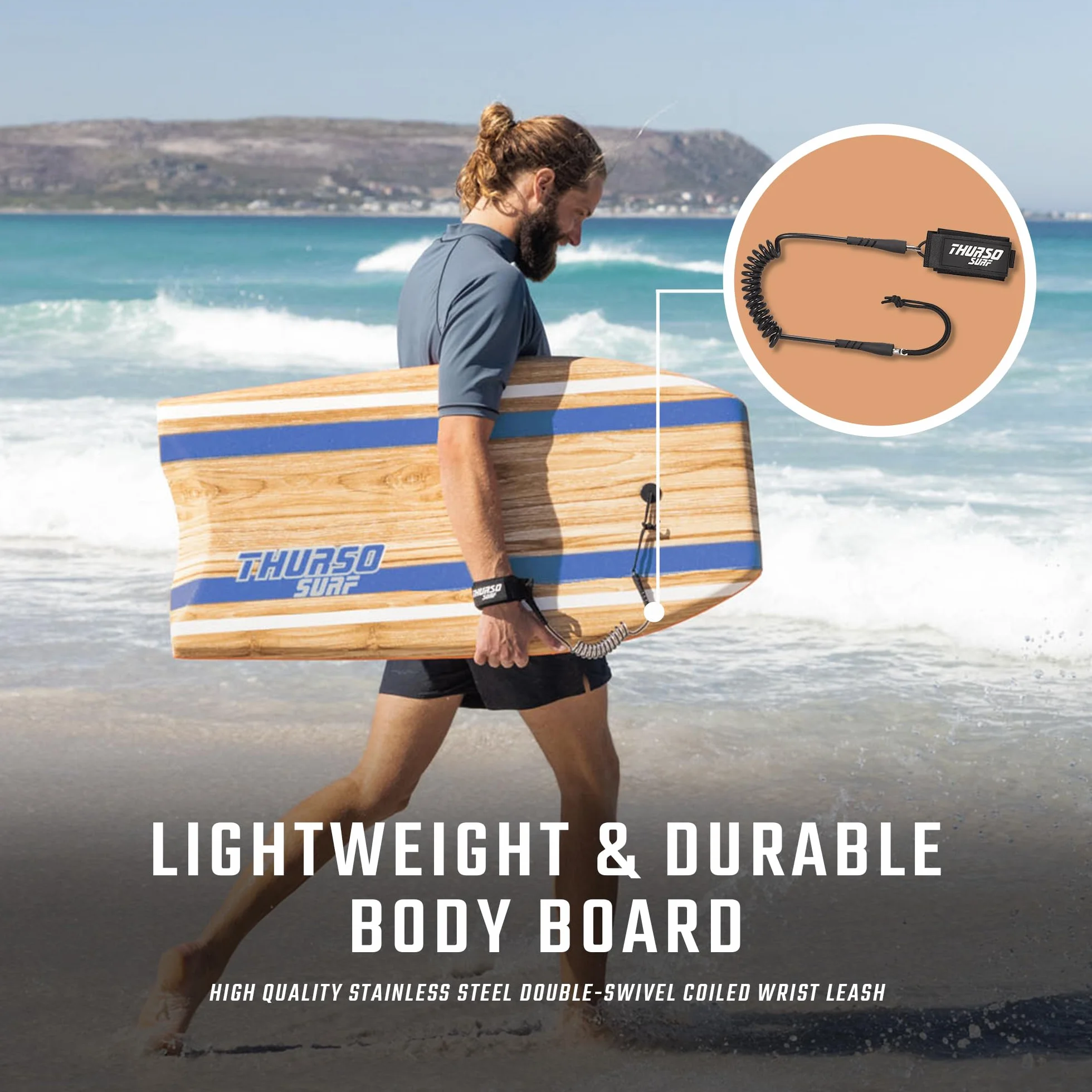THURSO SURF Quill 42'' Bodyboard EPS Core IXPE Deck HDPE Slick Bottom FRP Stringer Crescent Tail Dual Channel Leash