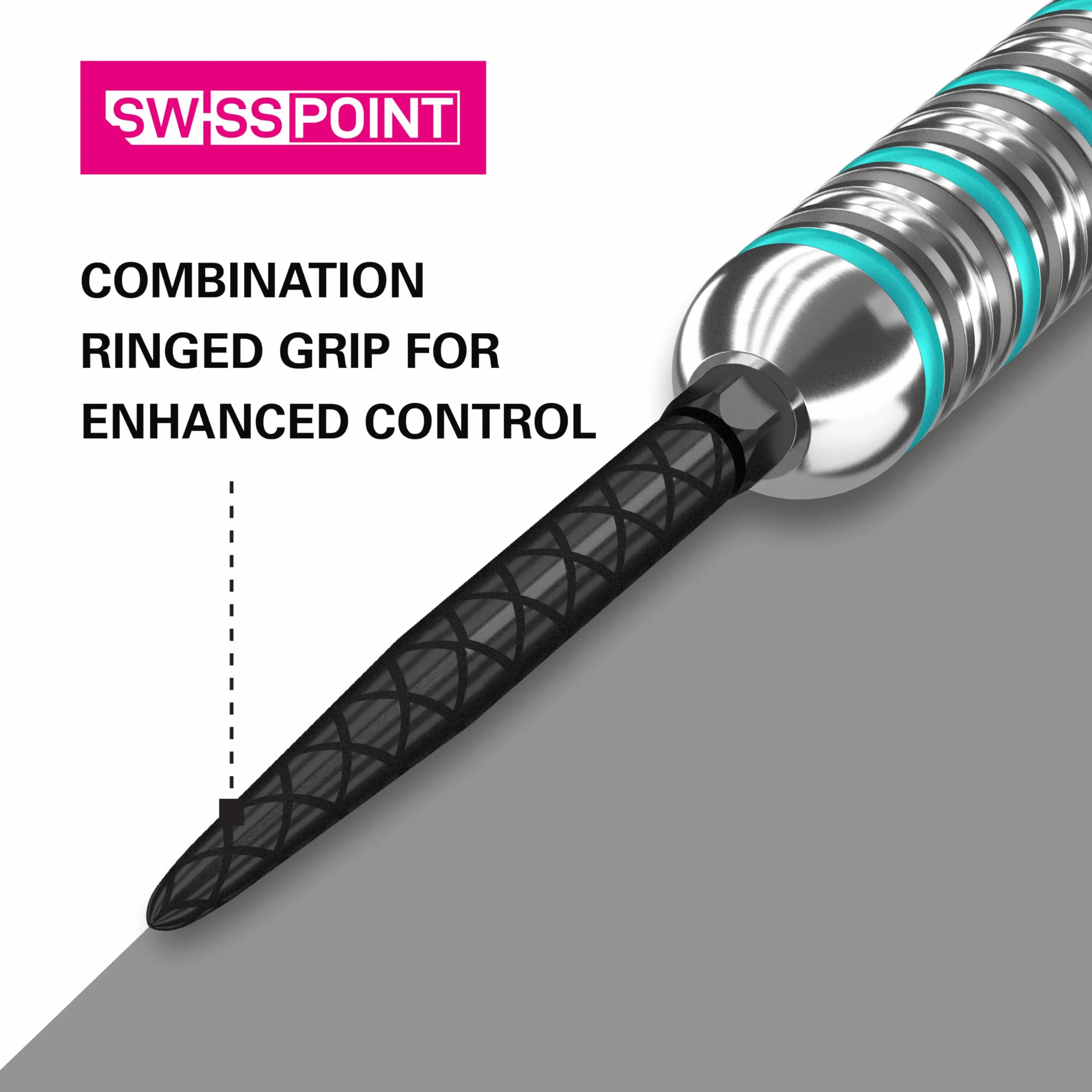 Target Darts Swiss Points Diamond Pro, Juego de 3 Puntas para Dardos de Cambio