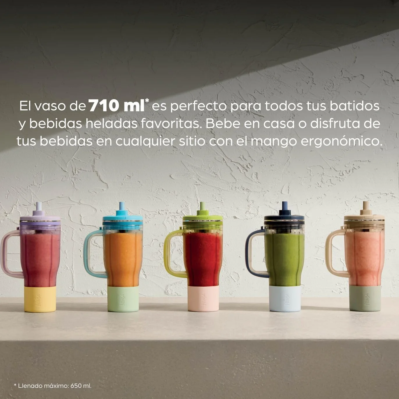 Ninja BlendBoss Batidora con vaso portátil, batidora individual con vaso extraíble, 3 preajustes automáticos, color ciberespacio DB351EUCY