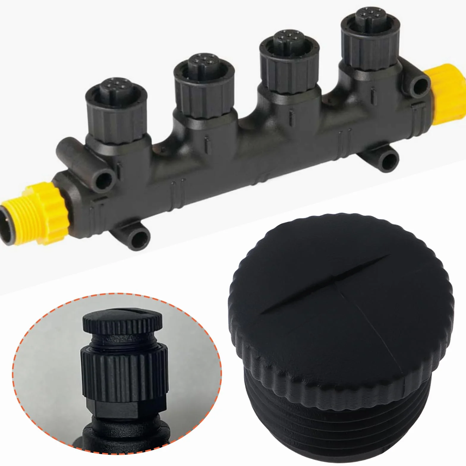 Tapas ciegas M12 para conectores T NMEA 2000 protección interfaces