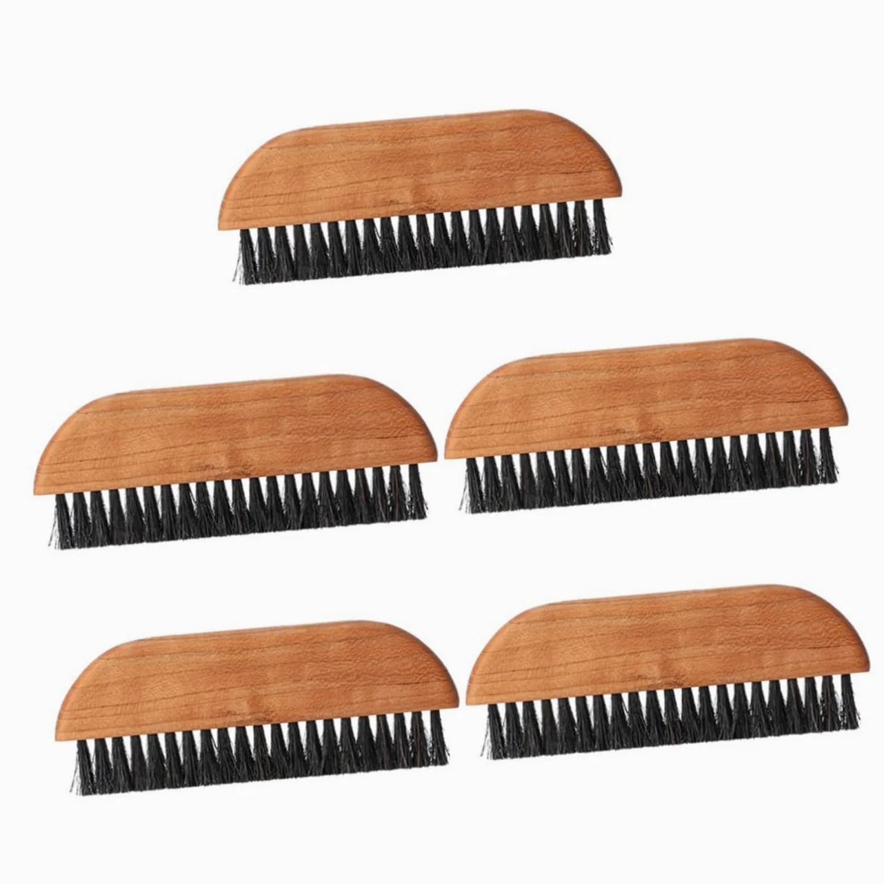 Cabilock 5piezas Cepillo De Limpieza De Café De Madera Para Máquina Espresso Herramienta Multifuncional Para Limpiar Cafeteras y Molinillos De Café Cepillo De Cerdas Naturales Mango De