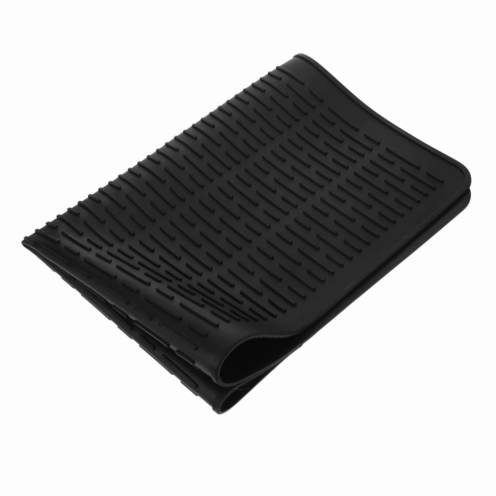 ULTECHNOVO Alfombrilla de Silicona Reutilizable para Cocina Inducción Xin como de Encimera y Escurridor de Utensilios Color Negro