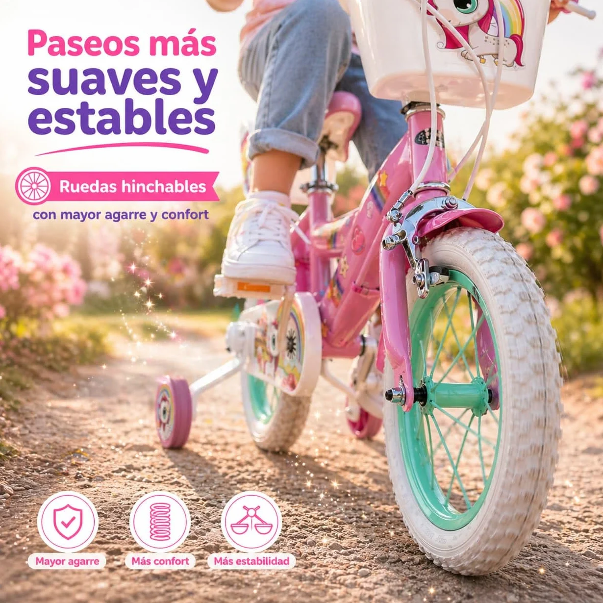 Toimsa Bicicleta Unicornio 14" (4/6 años)