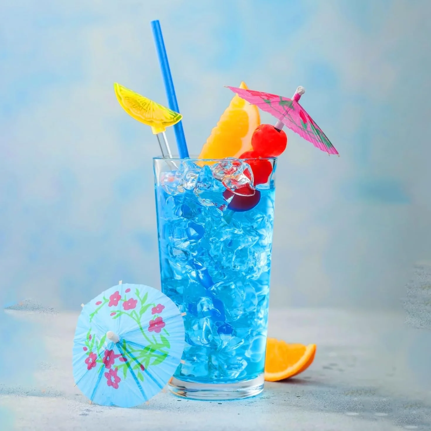 Paraguas de Cóctel,50 Piezas Decoración de Cóctel,Sombrillas de Cóctel,Bebidas de Paraguas Paraguas De Cóctel de Papel para Fiesta Cumpleaños Playa Boda Bebidas Tarta Fruta
