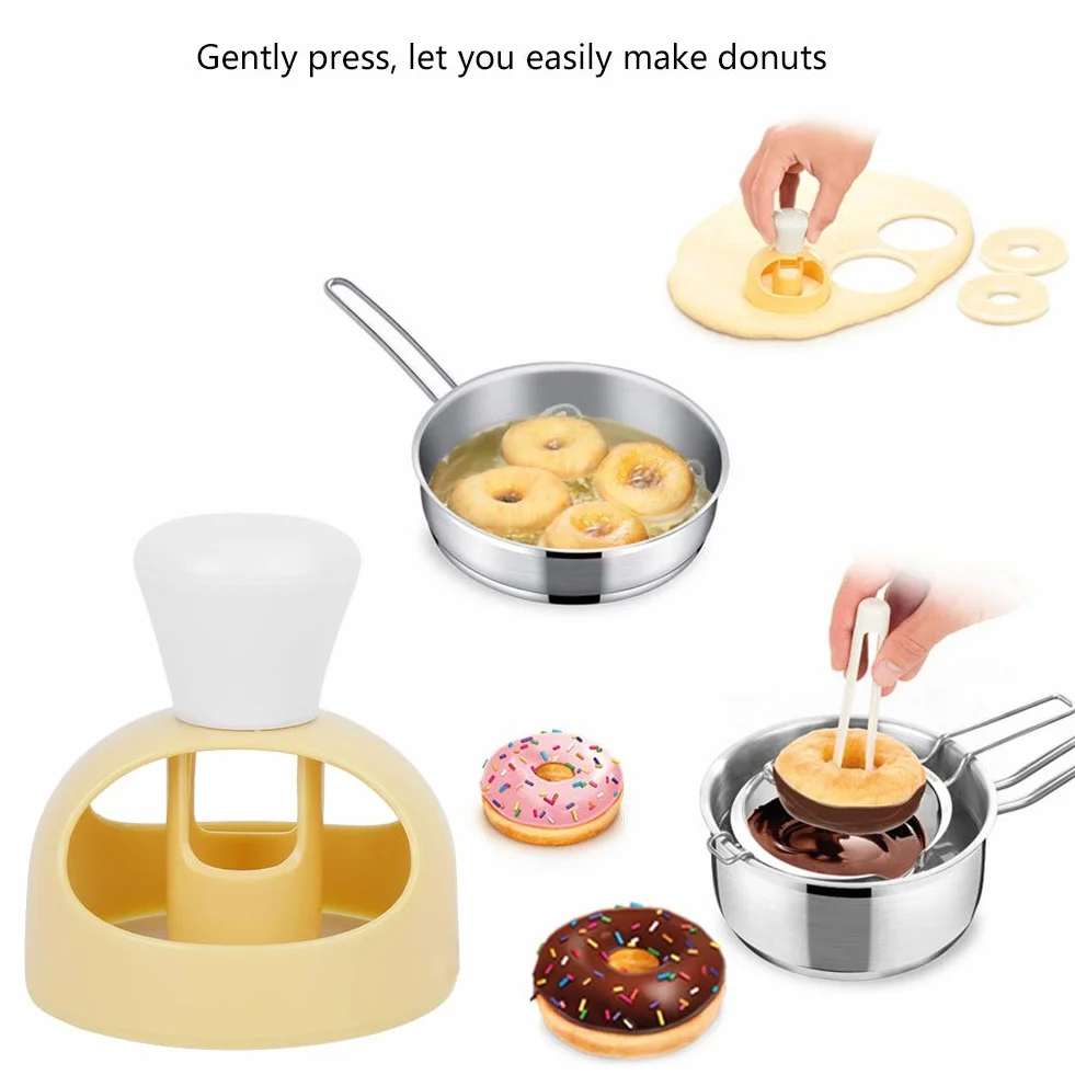 Donut Maker, Cortador de Pan, Herramientas para Donuts, Cortador para Hacer Donuts, Postres, Donuts, Galletas, Molde para Hornear Pasteles, Herramienta DIY