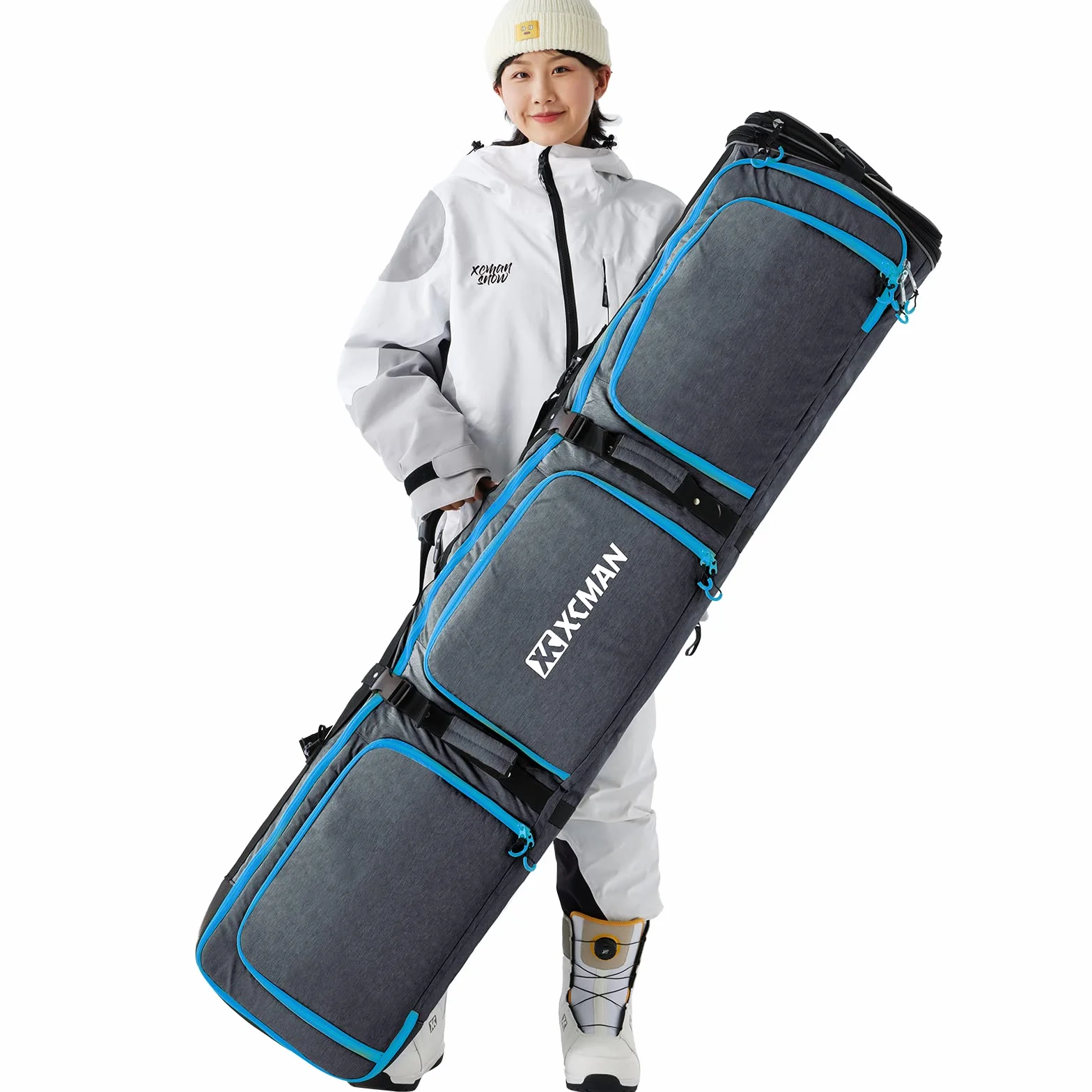 XCMAN Bolsa de snowboard 160/190 cm resistente para viajes