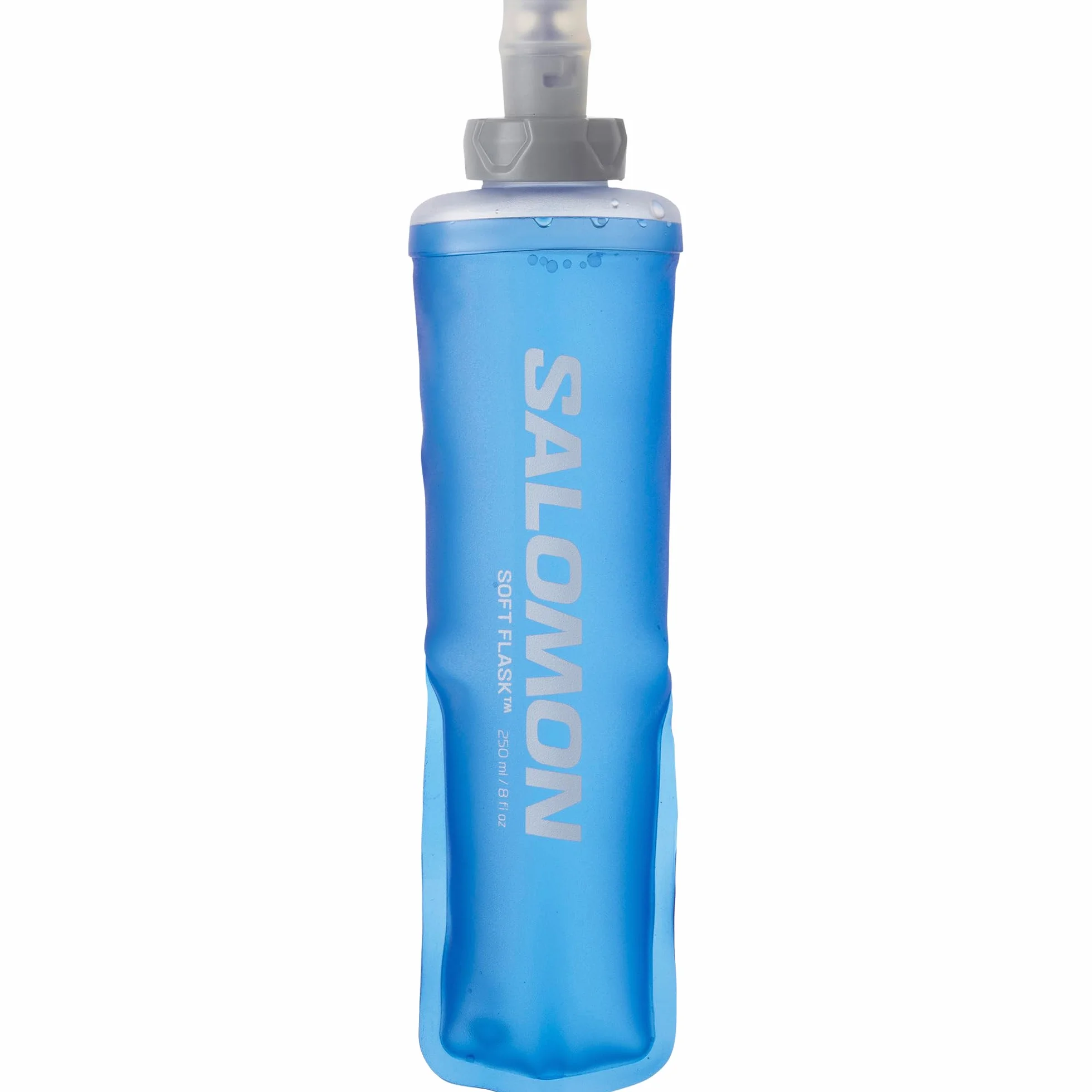 Salomon 250ml Matraz suave, flexible y cómodo, válvula alto flujo, fácil agarre, ajuste bolsillo para hidratación trail cortos