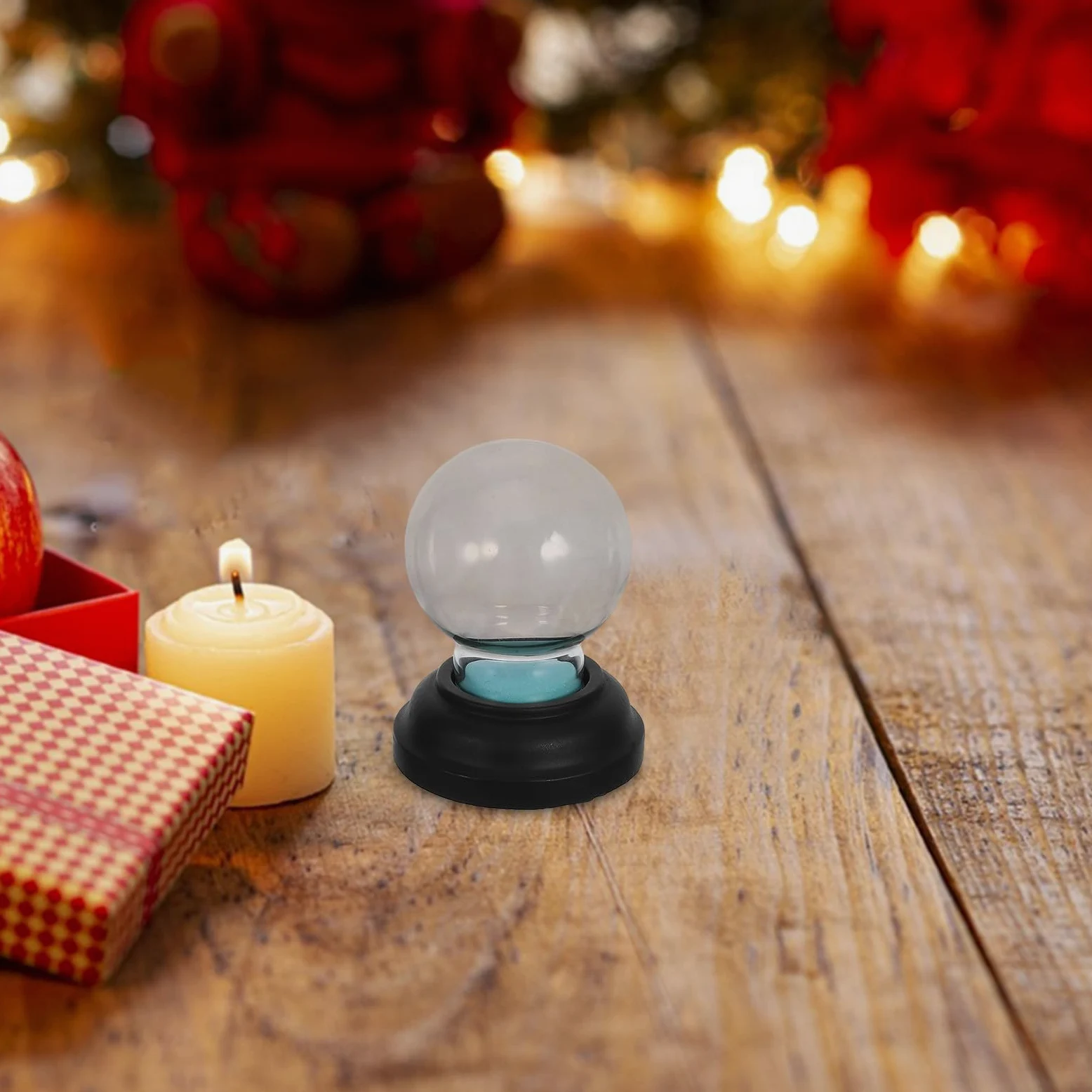 TOYANDONA 5 Piezas Cúpula de Bola de Nieve Navideña de Vidrio 3 Pulgadas | Tapa de Rosca, Diseño Reutilizable y Fácil de Limpiar, para Manualidades DIY y Decoración de Navidad