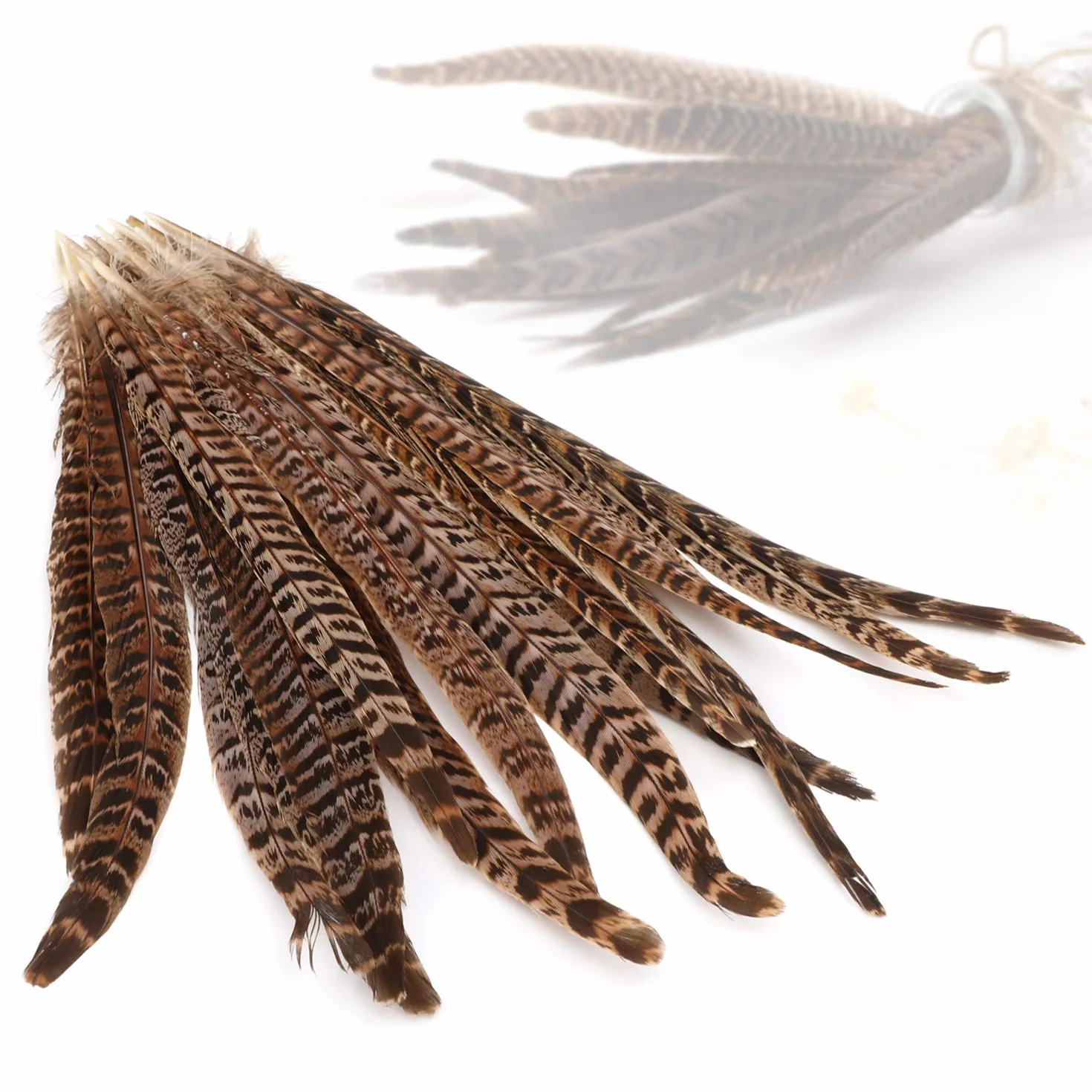 MWOOT plumas de cola de faisán naturales 20pcs 25-30cm decoración ara boda, fiestas de cumpleaños