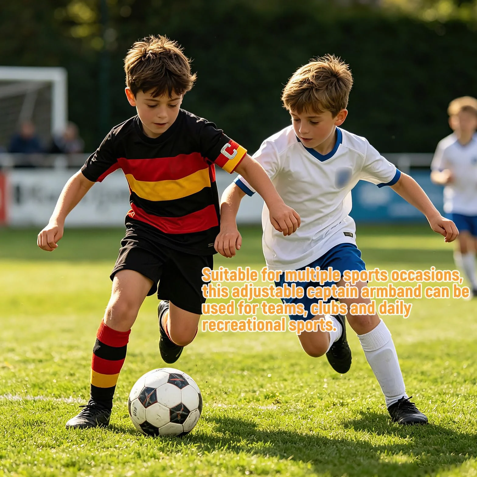 Brazaletes Capitán Fútbol Elástico Personalizado para Niño Adulto Accesorio Entrenamiento Partido
