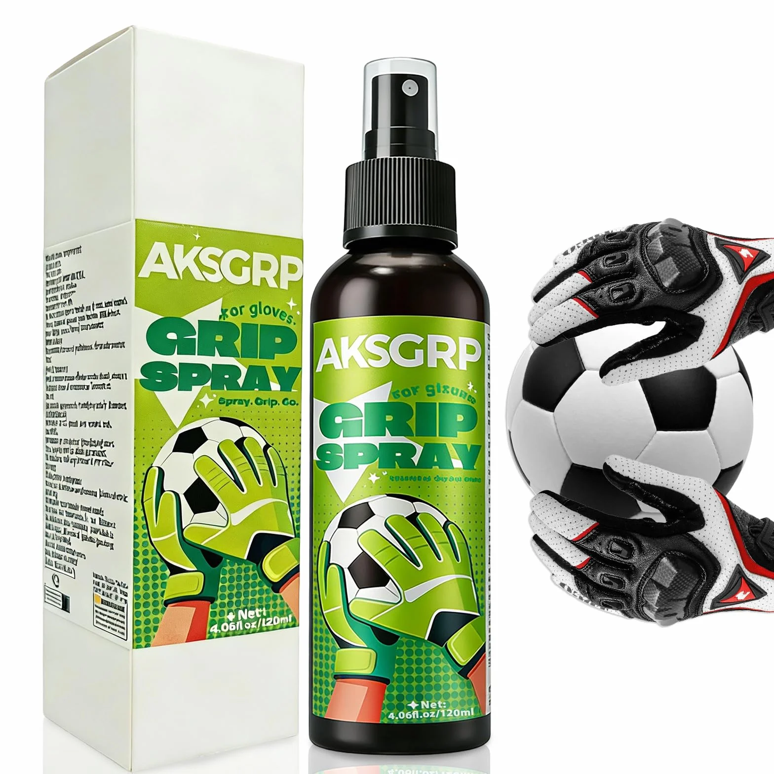 Spray Antideslizante para Guantes de Portero 120ml Mejora Agarre Fútbol