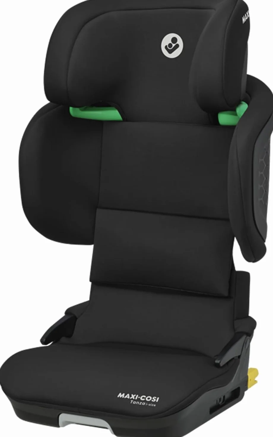 Maxi-Cosi Tanza i-Size, Silla Coche Plegable, Silla de Coche ISOFIX, 3,5-12 a, 100-150cm, Portátil, 10 Posiciones Reposacabezas, Protección Impactos Laterales G-CELL, Asiento Acolchado, Full Black