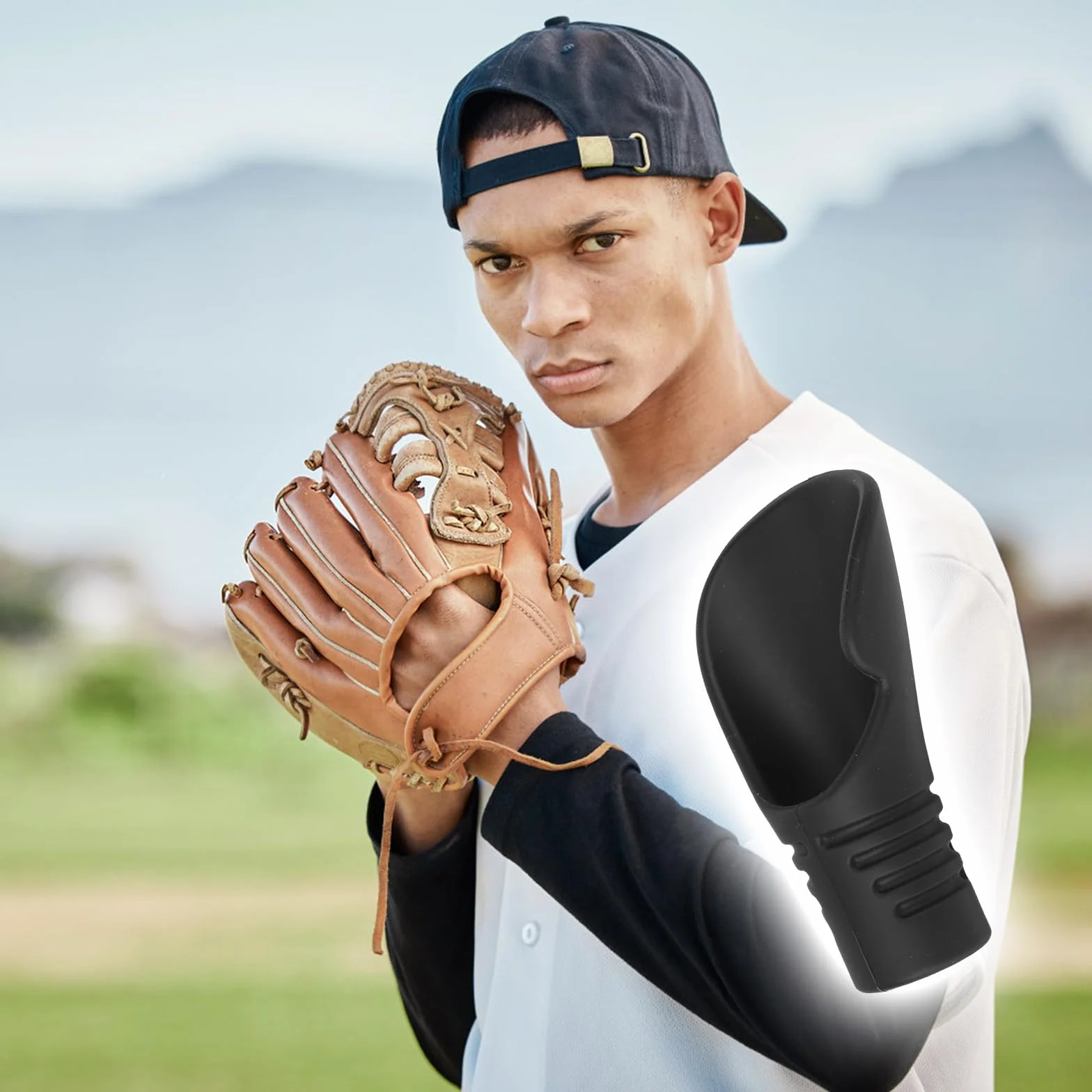 Protector de Pulgar para Receptor de Béisbol y Sóftbol, Protector Silicona para Entrenamiento Recepción Pulgar (Talla M)