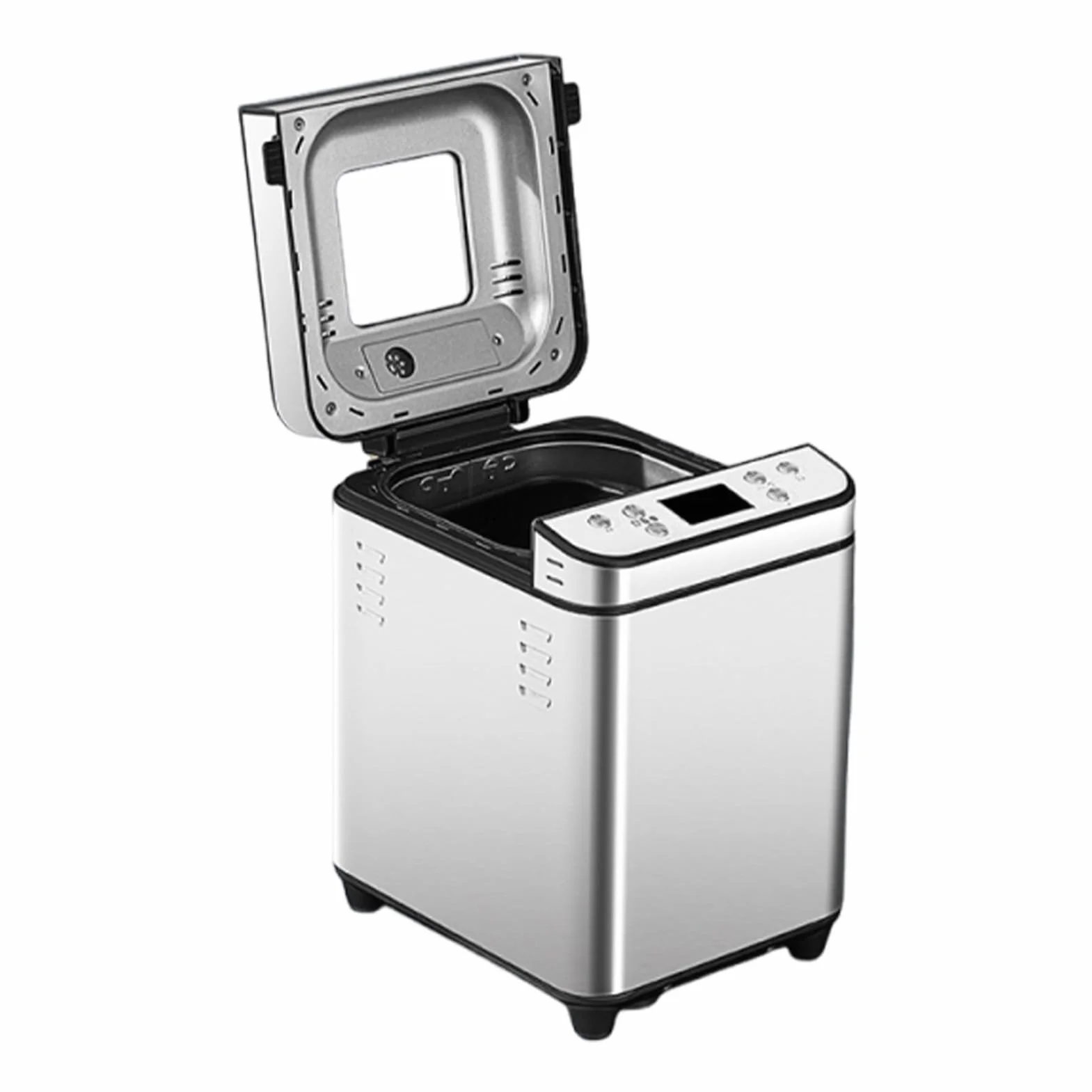 Tnfeeon Máquinas de Pan Capacidad de 2 Libras 700 W Máquina de Pan Antiadherente de Doble Calentamiento con Temporizador de Retardo de 15 Horas Bajo Ruido para Hacer Pasteles Máquina Automática 25